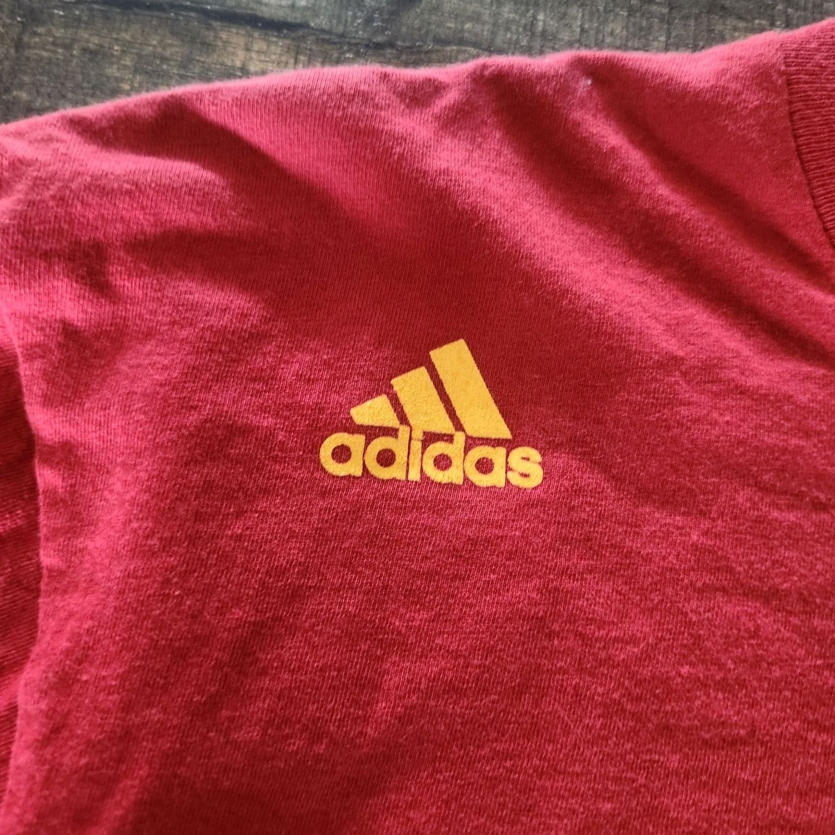 Adidas adidas Shirt Mens L Red Lebron James Cleveland Cavs Jersey Tee Wine Size US L / EU 52-54 / 3 - 3 Thumbnail