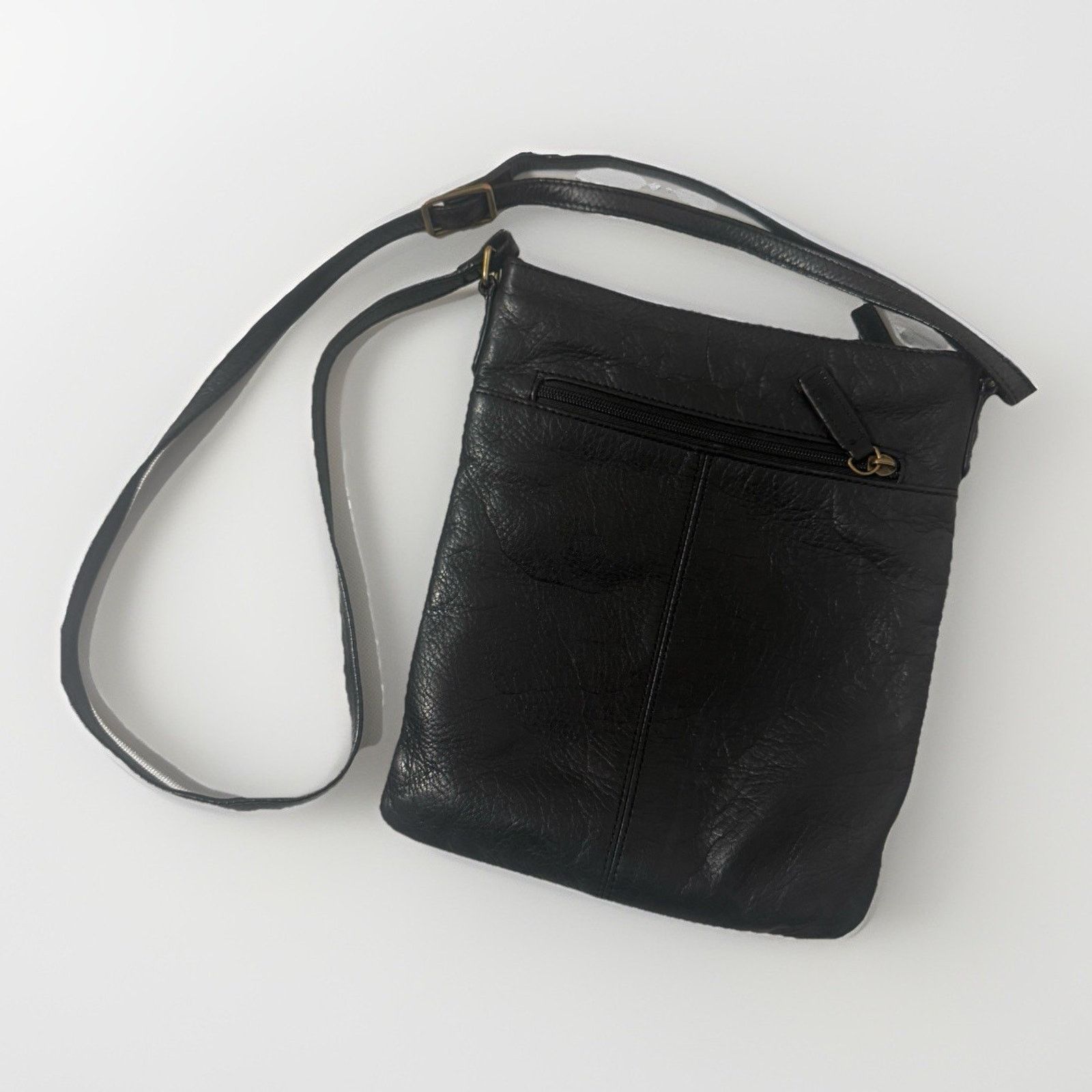 Other Margot Ny Split Pocket Soft Leather Crossbody Purse Classic Size ONE SIZE - 1 Thumbnail