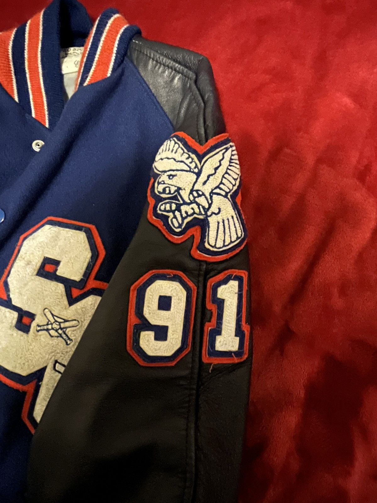 Vintage Vintage Cobb County Varsity Jacket Size US L / EU 52-54 / 3 - 3 Thumbnail