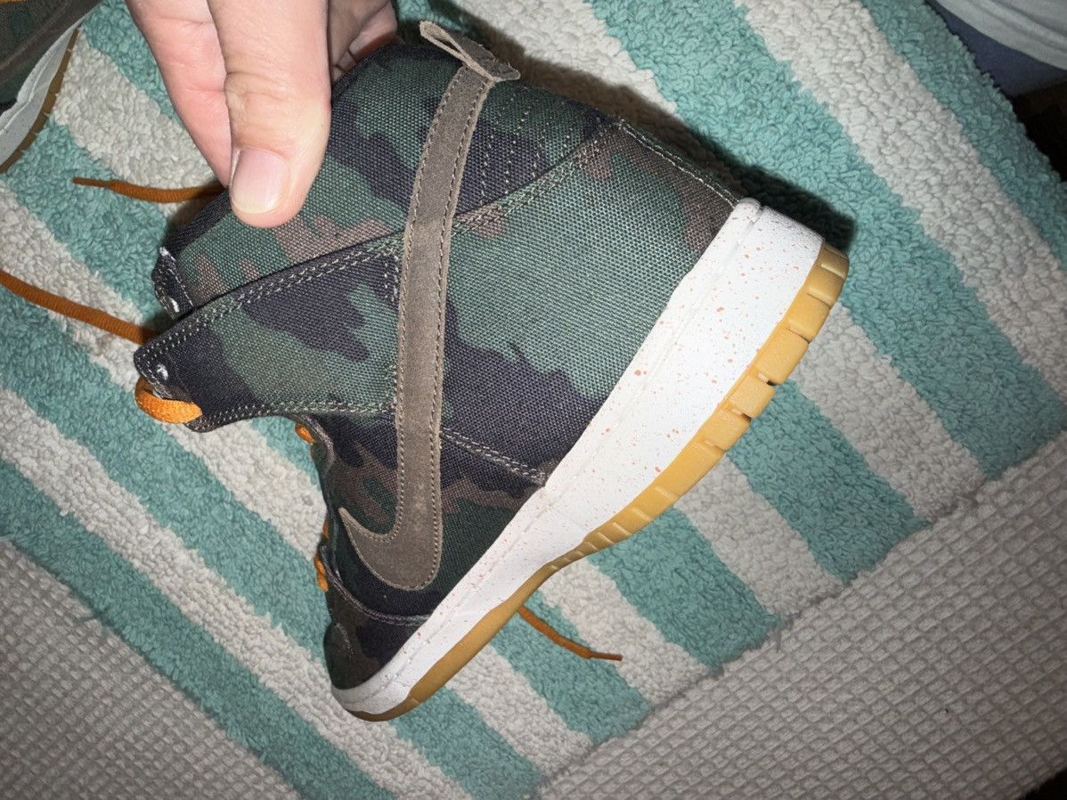 Nike Nike “FiveOneO” SB Dunk Hi Camo 510, VVNDS! Tried-on once! Size US 11.5 / EU 44-45 - 19 Thumbnail