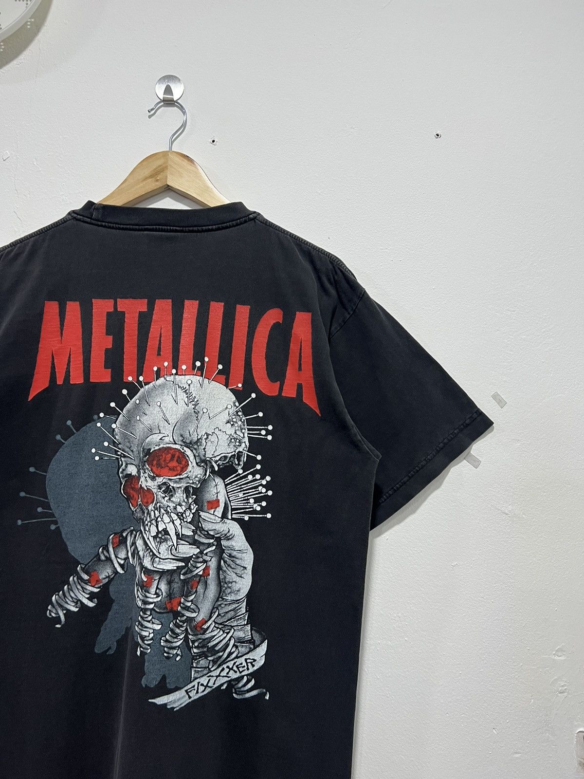 Band Tees × Vintage Vintage 90s Crazy Metallica 'Fixxxer' Bootleg