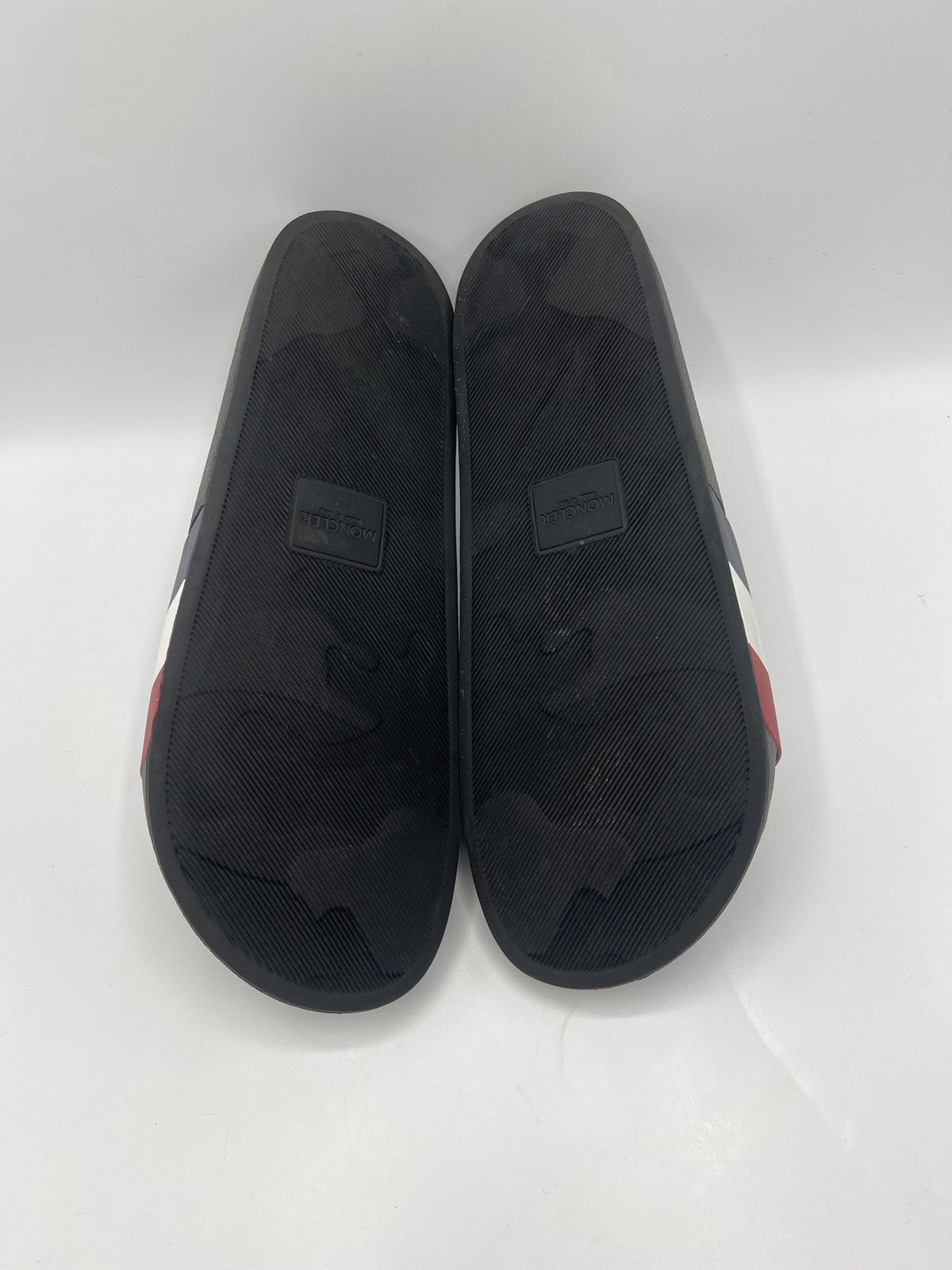 Moncler Moncler Basile Pool Slides "Black TriColour" (PreOwned) Size US 12 / EU 45 - 7 Thumbnail