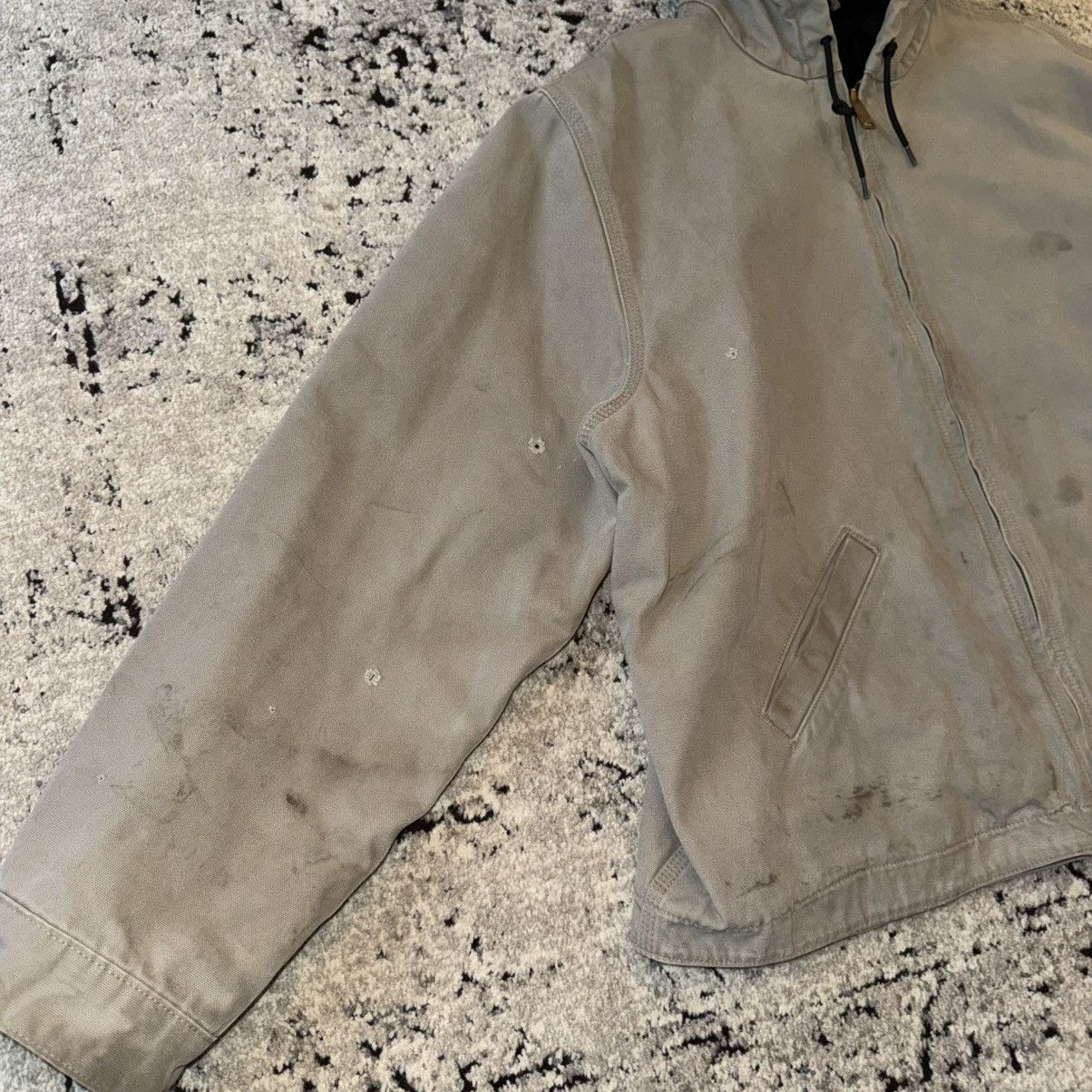 Carhartt × Vintage VINAGE CARHARTT HOODED DUCK CANVAS DISTRESSED WORK JACKET Size US XXL / EU 58 / 5 - 7 Thumbnail