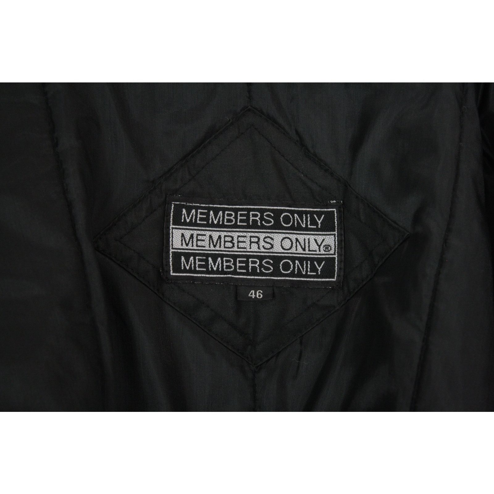 Members Only × Vintage Vintage Members Only Cafe Racer Jacket Black Quilted Bomber Size US XL / EU 56 / 4 - 6 Thumbnail