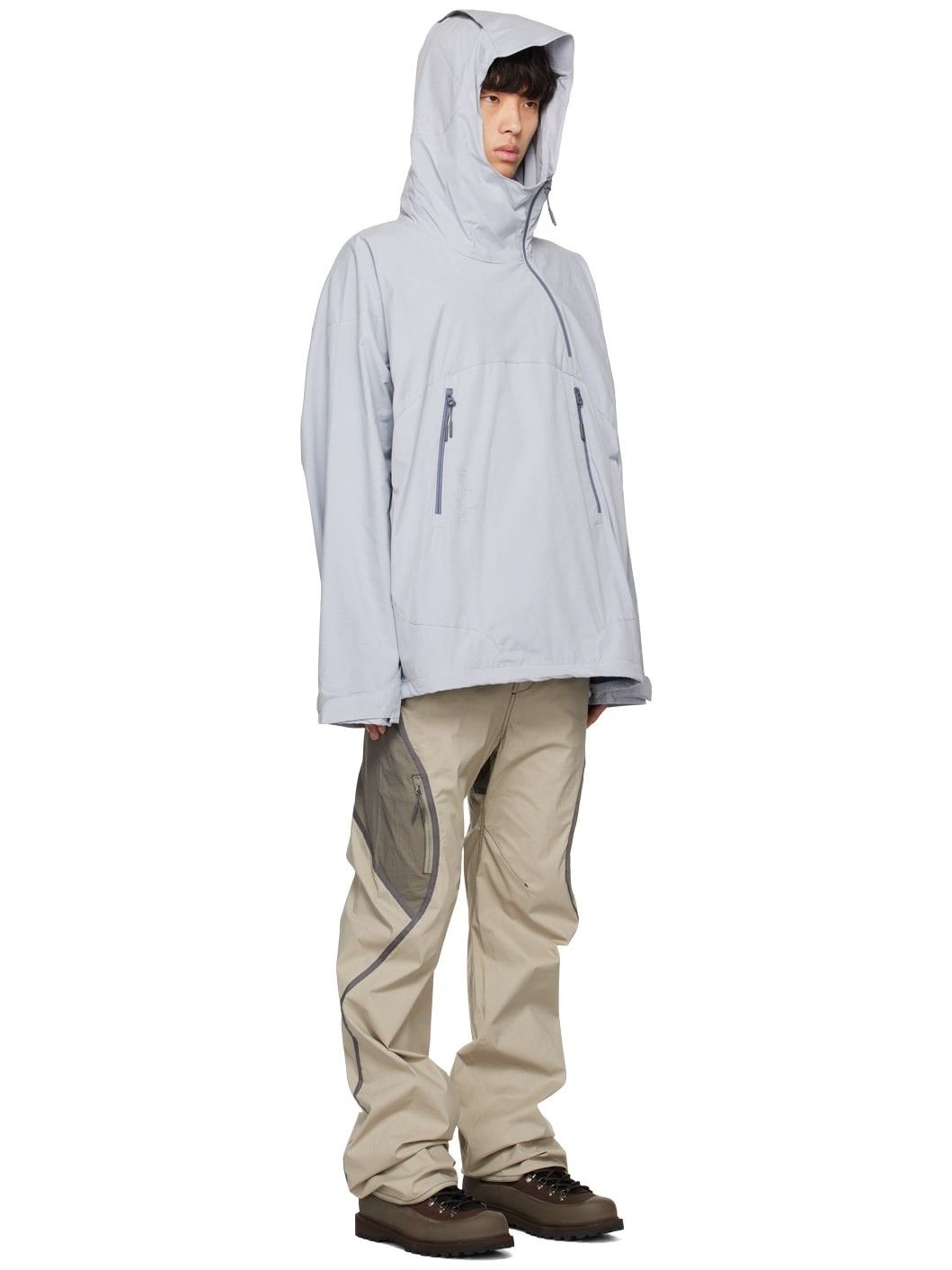 Hyein Seo Hyein Seo Gray Detachable Panel Jacket Size US M / EU 48-50 / 2 - 5 Thumbnail