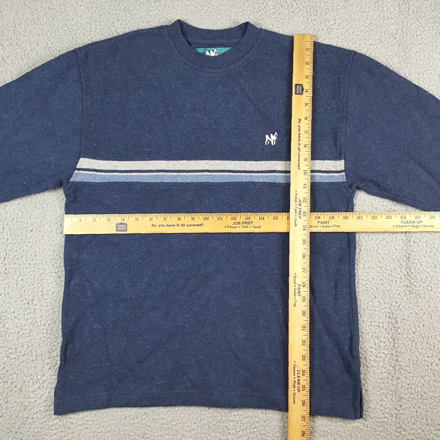 Big Dogs VINTAGE Big Dogs Striped Knit Sweater Size S 2000s Y2K Skater Grunge Pullover Knit Shirt Mens Blue 90s Fall Winter Vintage Size US S / EU 44-46 / 1 - 7 Thumbnail