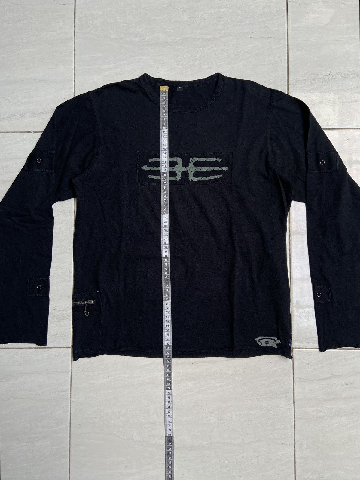 Designer PSYLO Black Long Sleeve T-Shirt Size US M / EU 48-50 / 2 - 9 Thumbnail