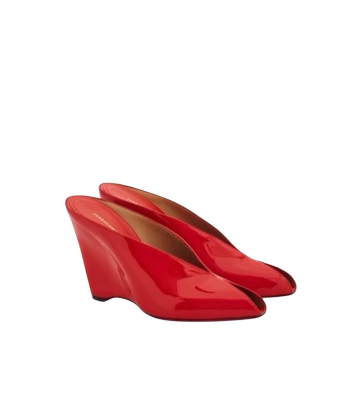 Salvatore Ferragamo Ferragamo Peep Toe Mule Size ONE SIZE - 2 Thumbnail