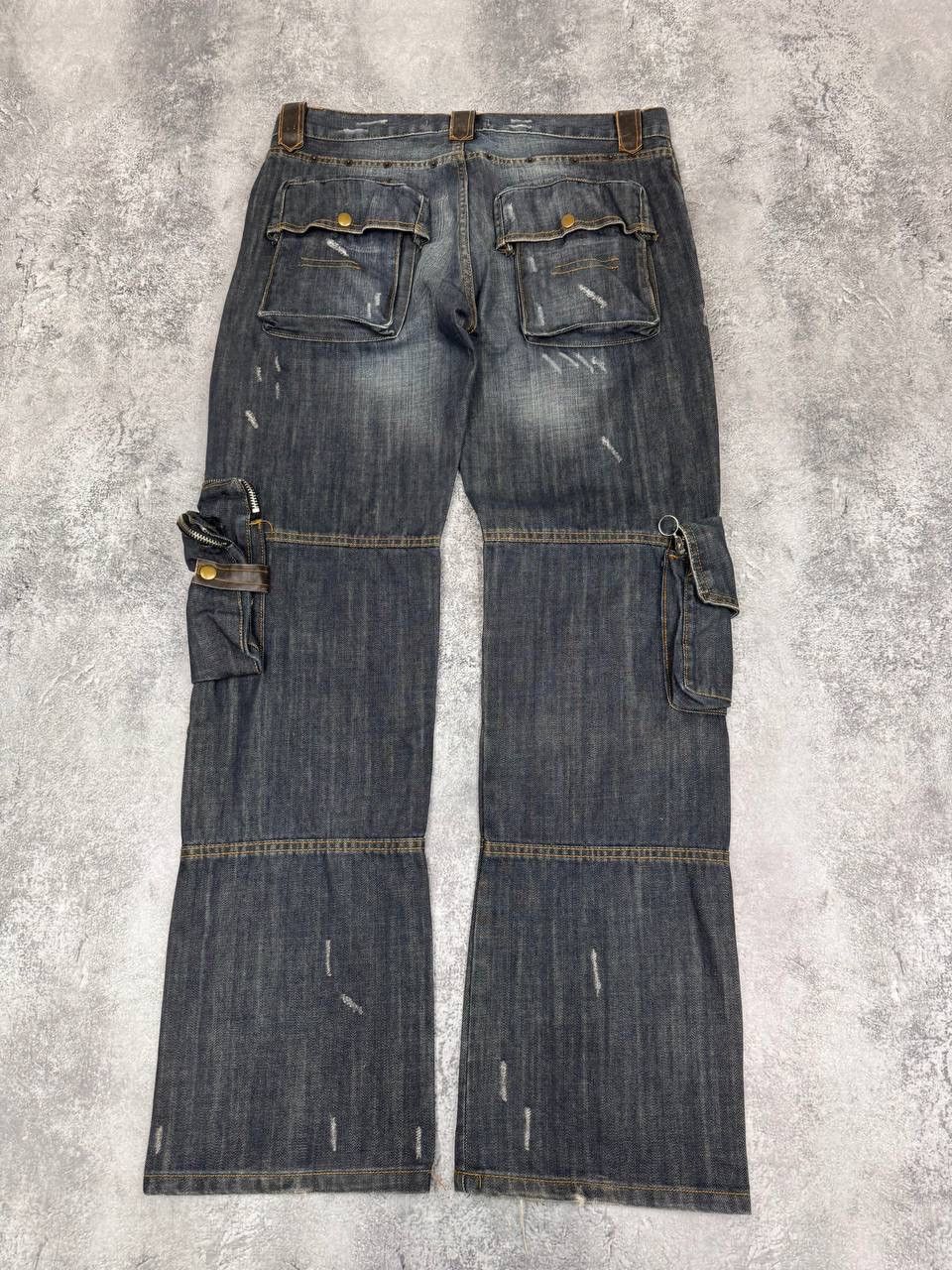 Other Kickdown Avant Garde Multipocket Pocket Men's Jeans Navy Size US 34 / EU 50 - 7 Thumbnail