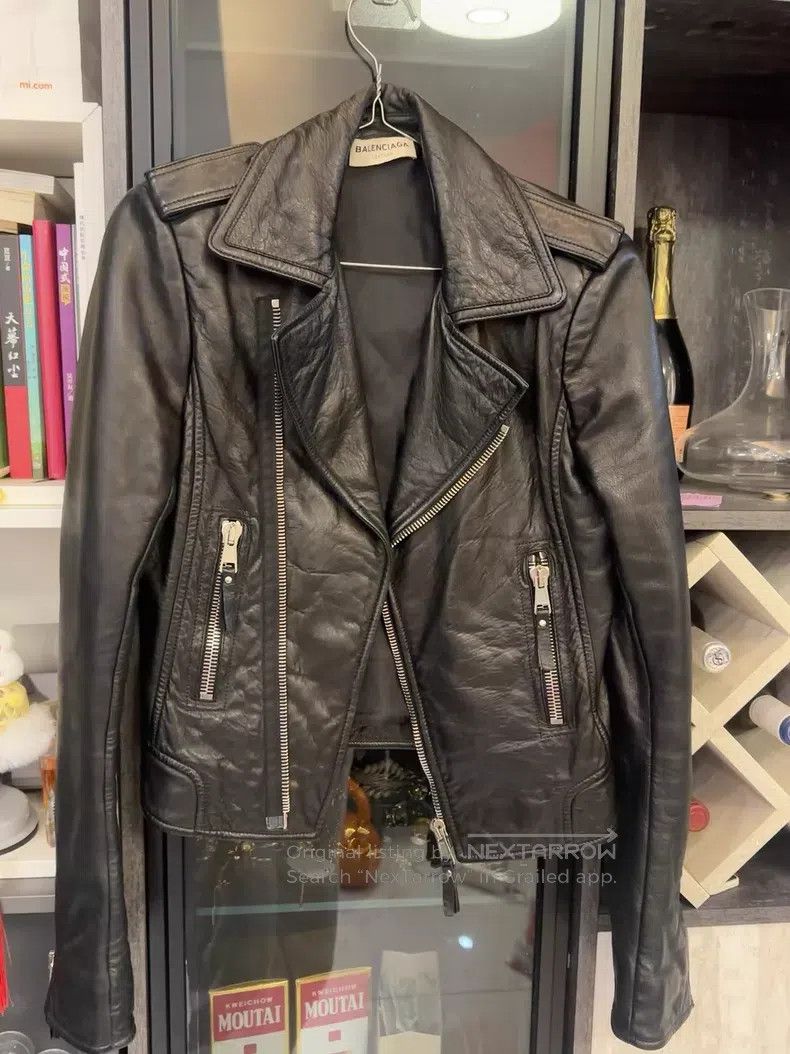 Balenciaga Balenciaga Motorcycle Leather Jacket Size XS / US 0-2 / IT 36-38 - 1 Thumbnail