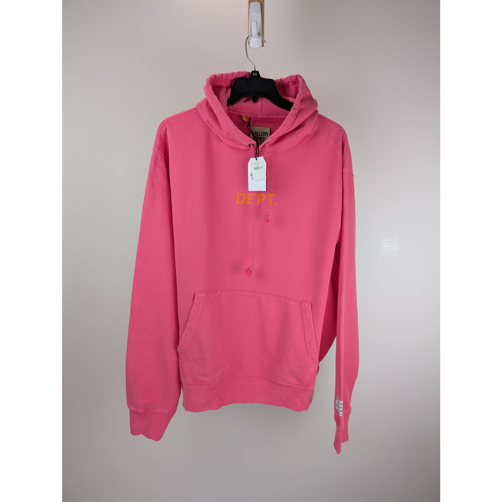 Gallery Dept. o1rshd1 Sweater Dept Logo Hoodie in Flo Pink Size US XXL / EU 58 / 5 - 1 Thumbnail