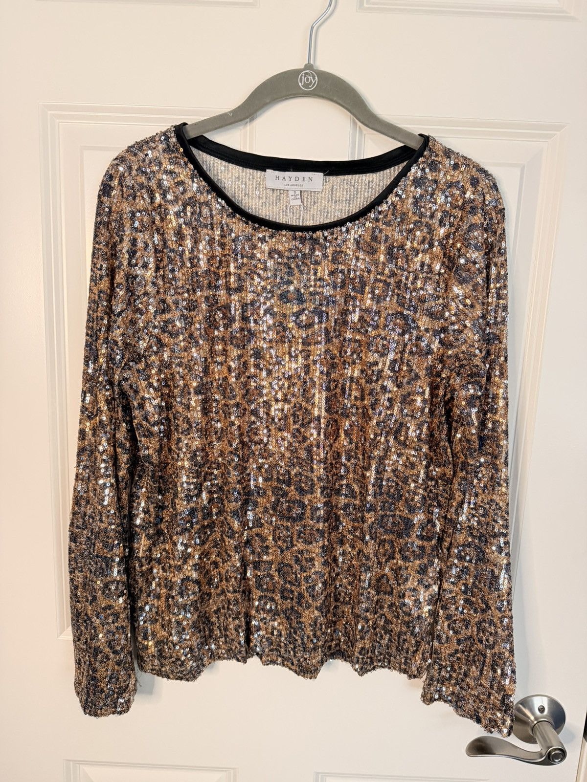Other Hayden Los Angeles Leopard Sequin Top size small NWT Size S / US 4 / IT 40 - 1 Thumbnail