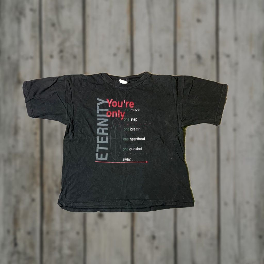 Vintage VINTAGE 90s Active Tees T Shirt Mens Large Black Exodus Productions Jesus Size US L / EU 52-54 / 3 - 1 Thumbnail