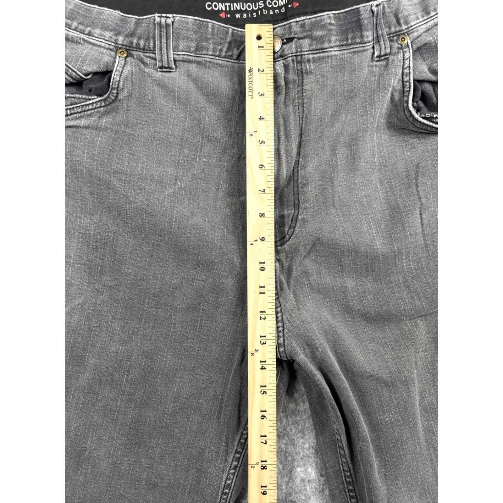 Vintage Harbor Bay Jeans Mens Black Regular Fit Stretch Denim 44x28 Big & Tall 90s Pockets Button Zipper Comfort 28in Inseam Size US 44 / EU 60 - 4 Thumbnail