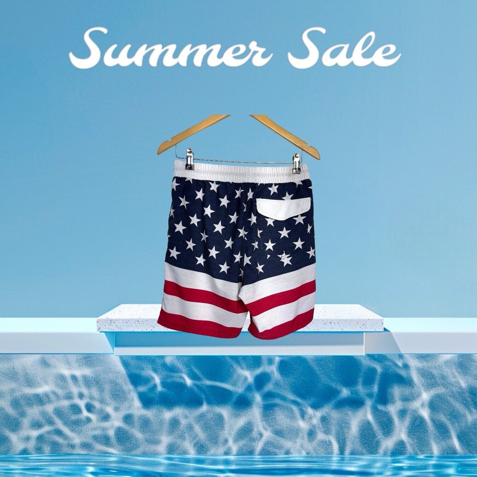 Hurley Hurley Swin Board Shorts M Red White And Blue Stars Stripes Size US 26 / EU 42 - 11 Thumbnail