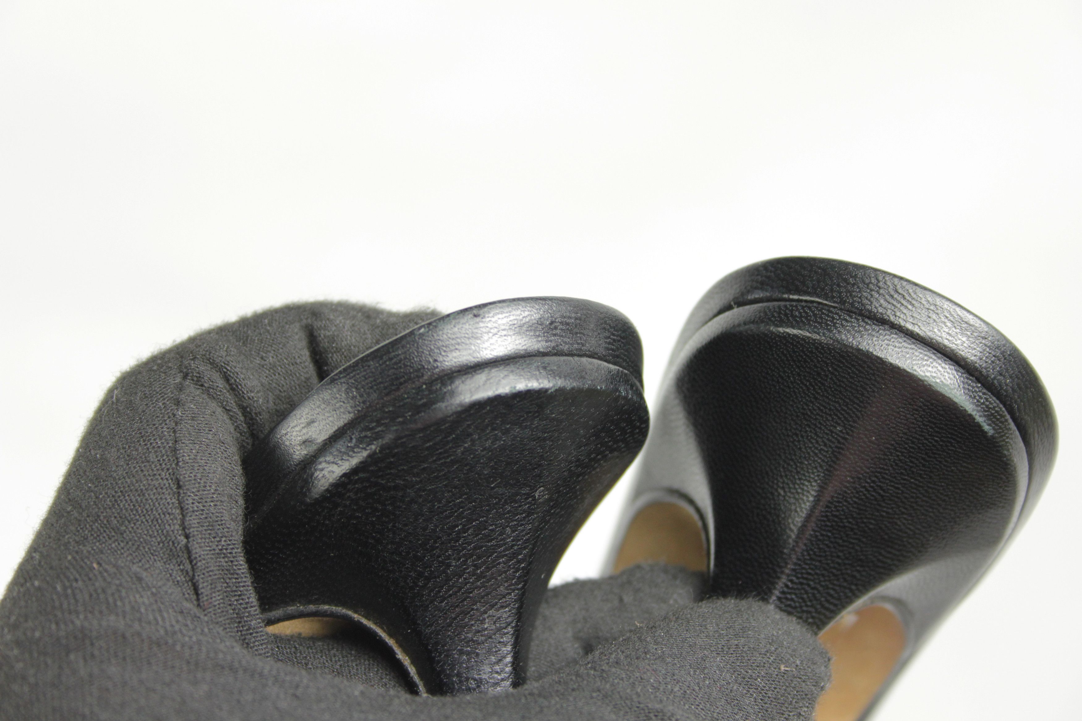 Jimmy Choo 00S Y2K Peep-Toe Heeled Mules Vintage Size US 8 / IT 38 - 8 Thumbnail