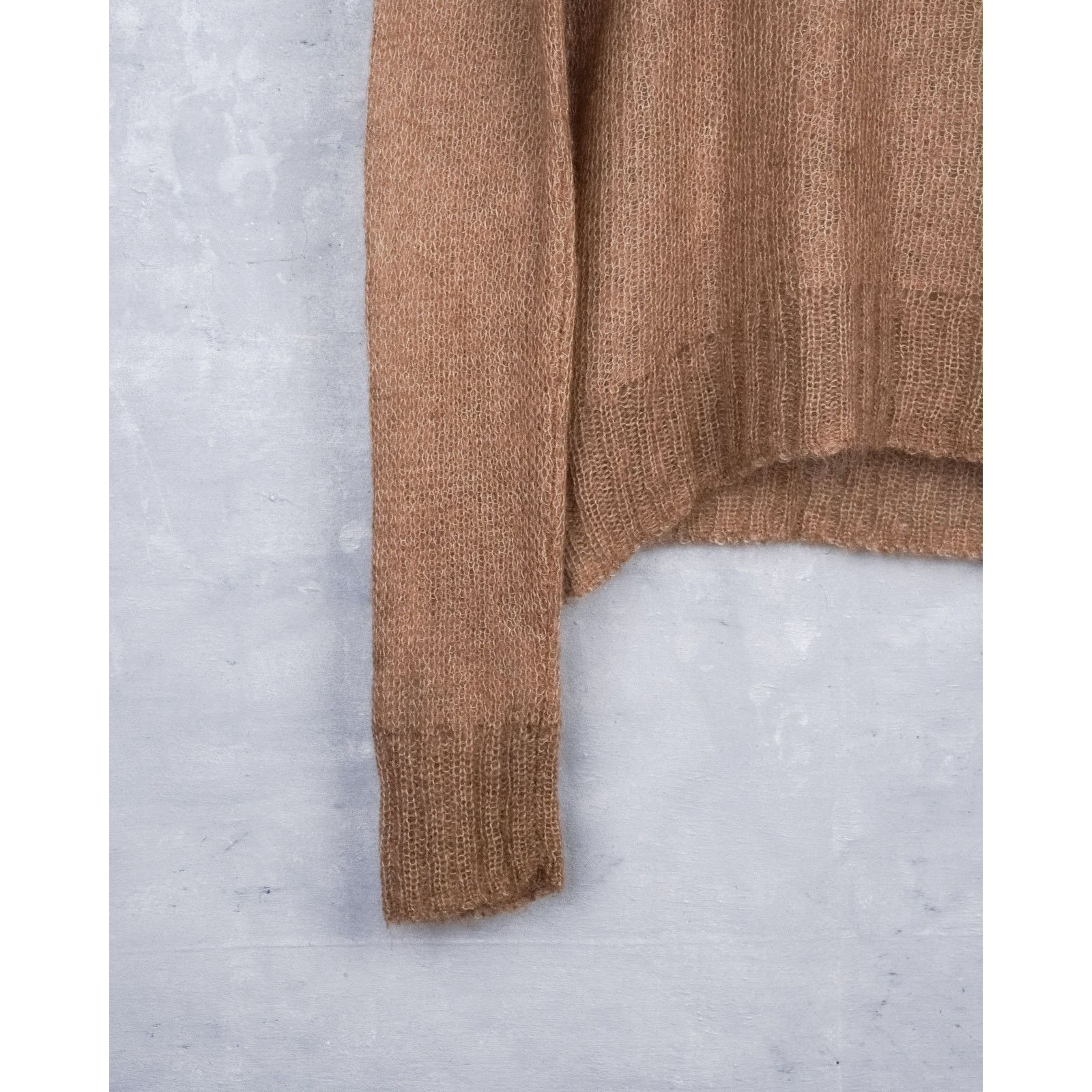 Acne Studios Acne studios mesh mohair wool knit brown crewneck sweater Size US M / EU 48-50 / 2 - 7 Thumbnail