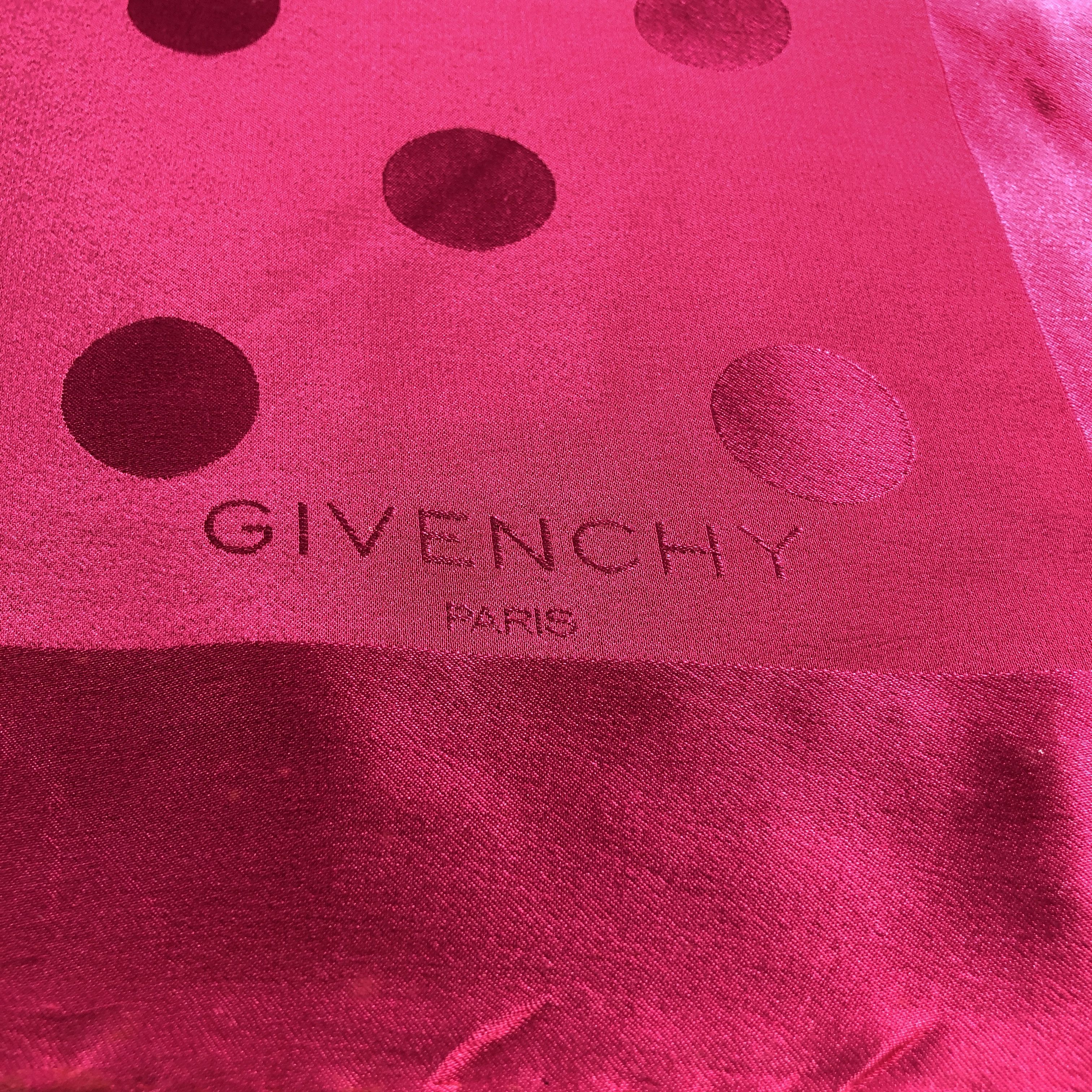 Japanese Brand Vintage Givenchy Floral Silk Scarf M1251 Size ONE SIZE - 4 Thumbnail