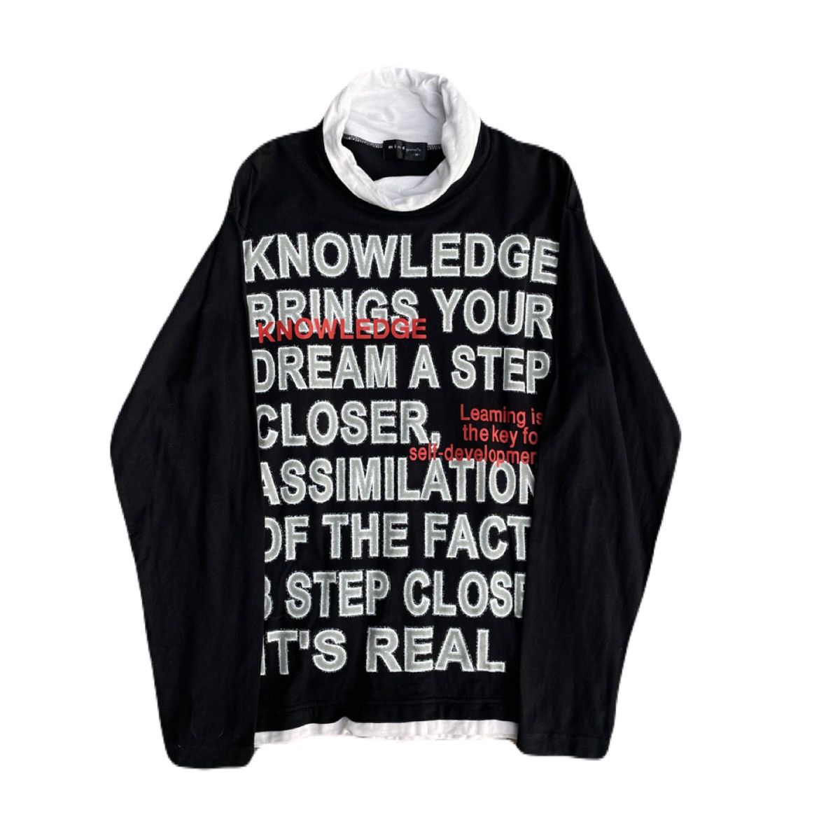 If Six Was Nine 2000s Japanese archive Vkei Layered Poem Long Sleeve Tee Size US M / EU 48-50 / 2 - 2 Thumbnail