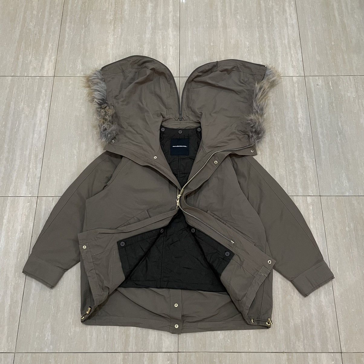 mercibeaucoup Issey Miyake Mercibeaucoup Fur Hood Mountain Parka Jacket Size US S / EU 44-46 / 1 - 3 Thumbnail