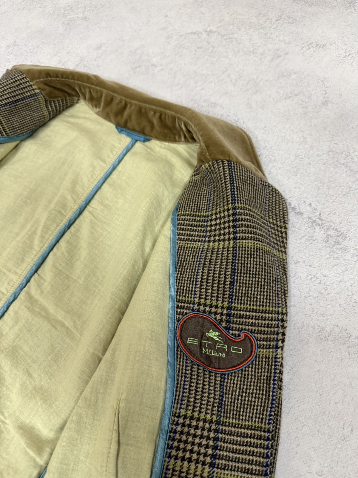 Etro Etro Womens Wool Checkered Blazer Jacket Size 42 Size M / US 6-8 / IT 42-44 - 16 Thumbnail