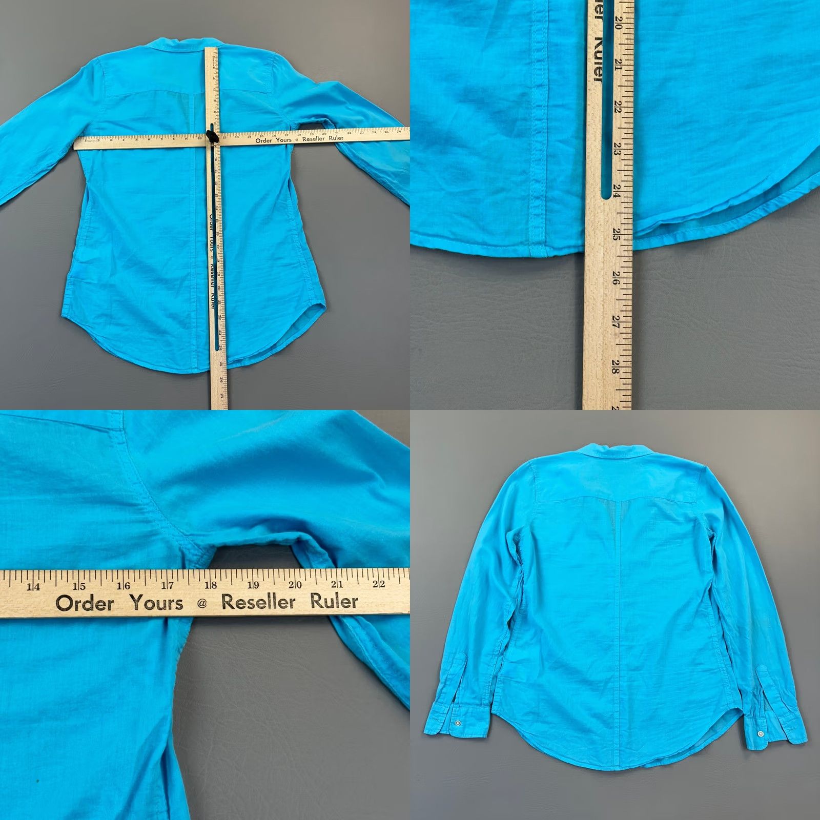 Lilly Pulitzer Lilly Pulitzer Shirt Women's XS Blue Anna Maria Long Sleeve Button Down Size XS / US 0-2 / IT 36-38 - 8 Thumbnail