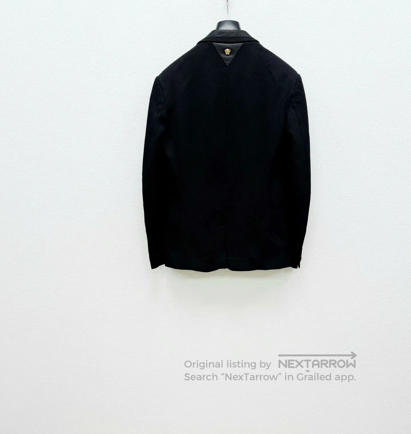Versace VERSACE Leather Trim Casual Blazer. Size US L / EU 52-54 / 3 - 5 Thumbnail