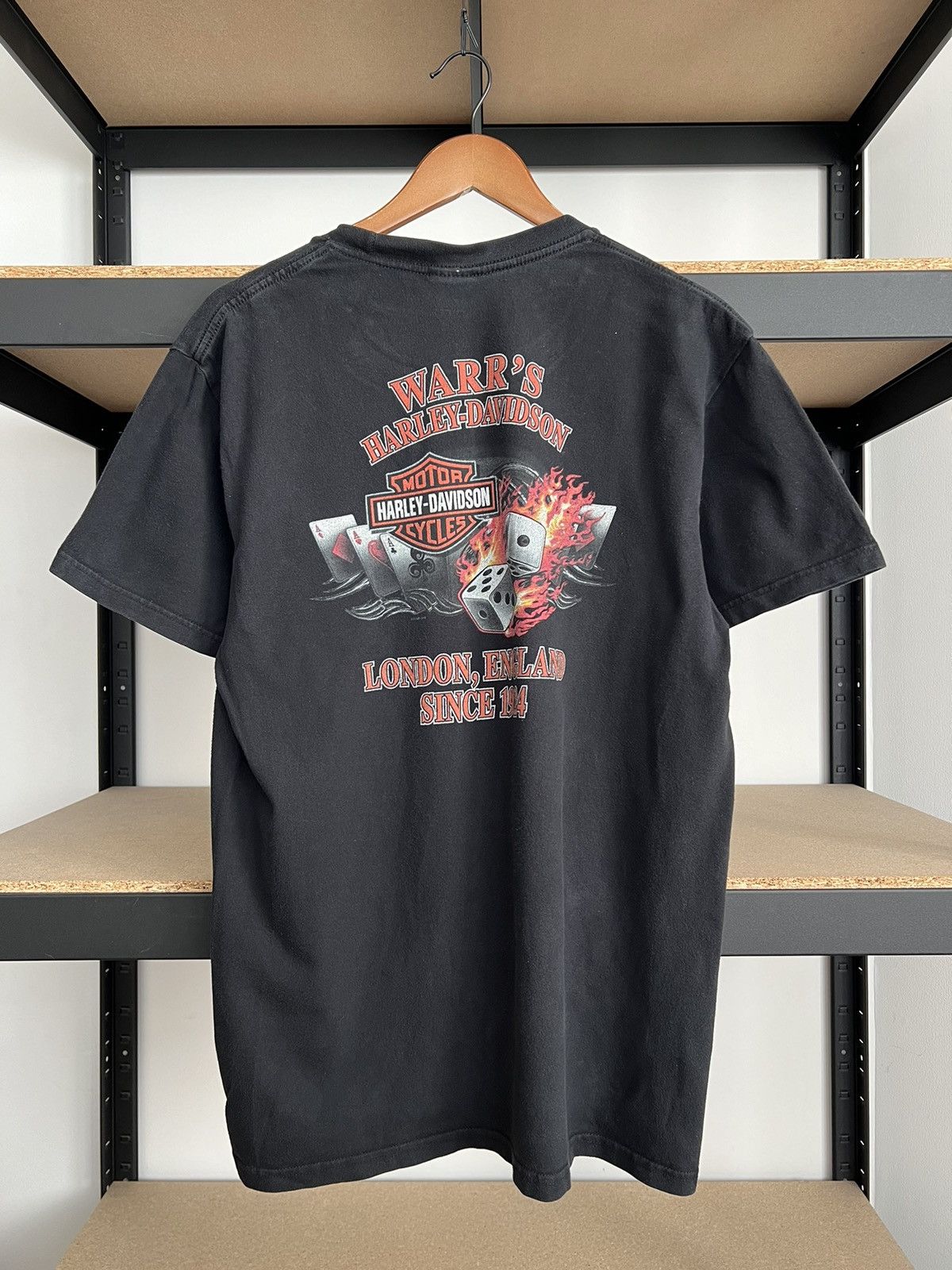 Harley Davidson Vintage 2010 Harley Davidson Eagle Pocket Black T-shirt Size US L / EU 52-54 / 3 - 2 Thumbnail