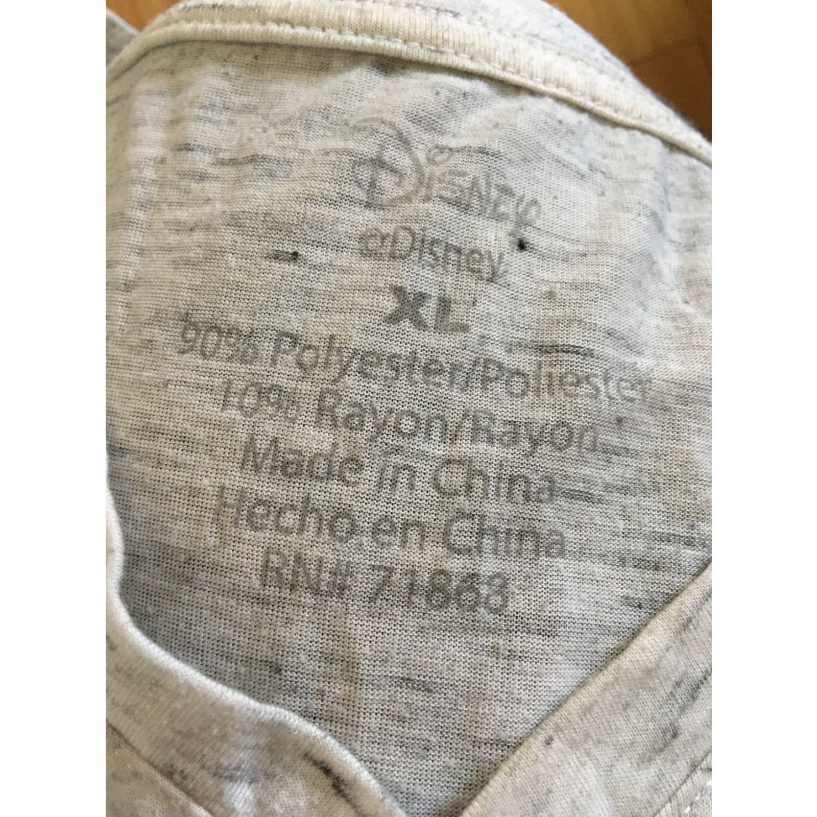 Disney Juniors Shirt Tee XL Lilo & Stitch Disney Cartoon Heather Gray V-Neck T-Shirt Women’s Classic Disney Logo Size XL / US 12-14 / IT 48-50 - 3 Thumbnail
