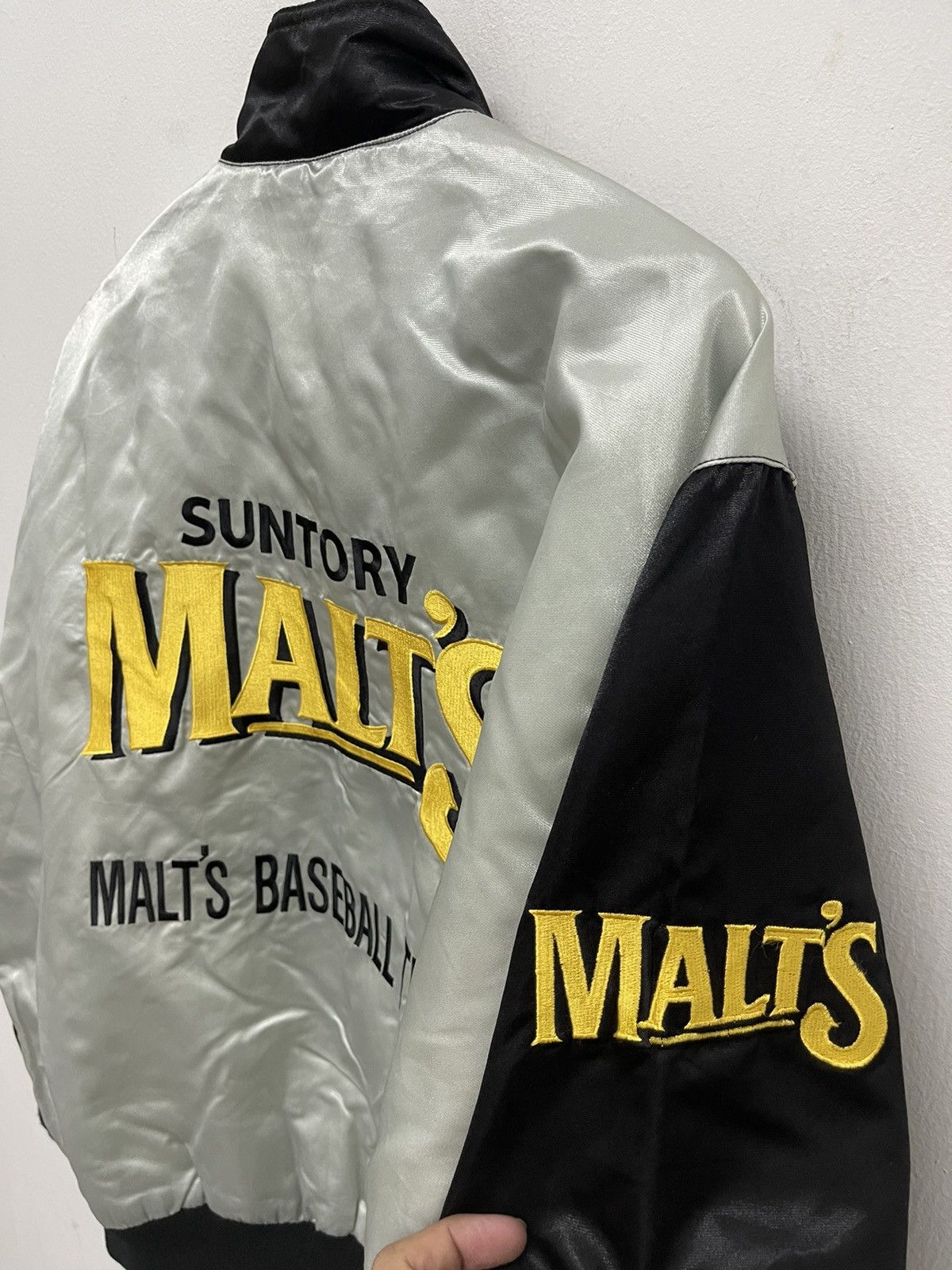 Vintage VTG 90’s SUNTORY MALTS BASEBALL TEAM VARSITY Size US L / EU 52-54 / 3 - 3 Thumbnail