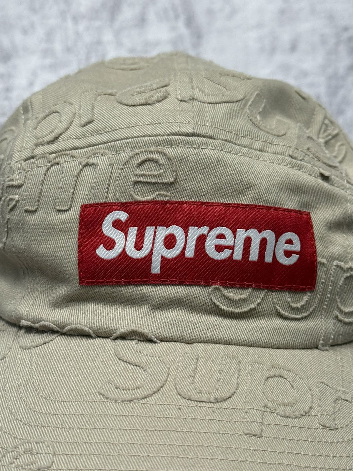 Supreme Beige Supreme Lasered Twill Camp Cap ss23 Size ONE SIZE - 3 Thumbnail