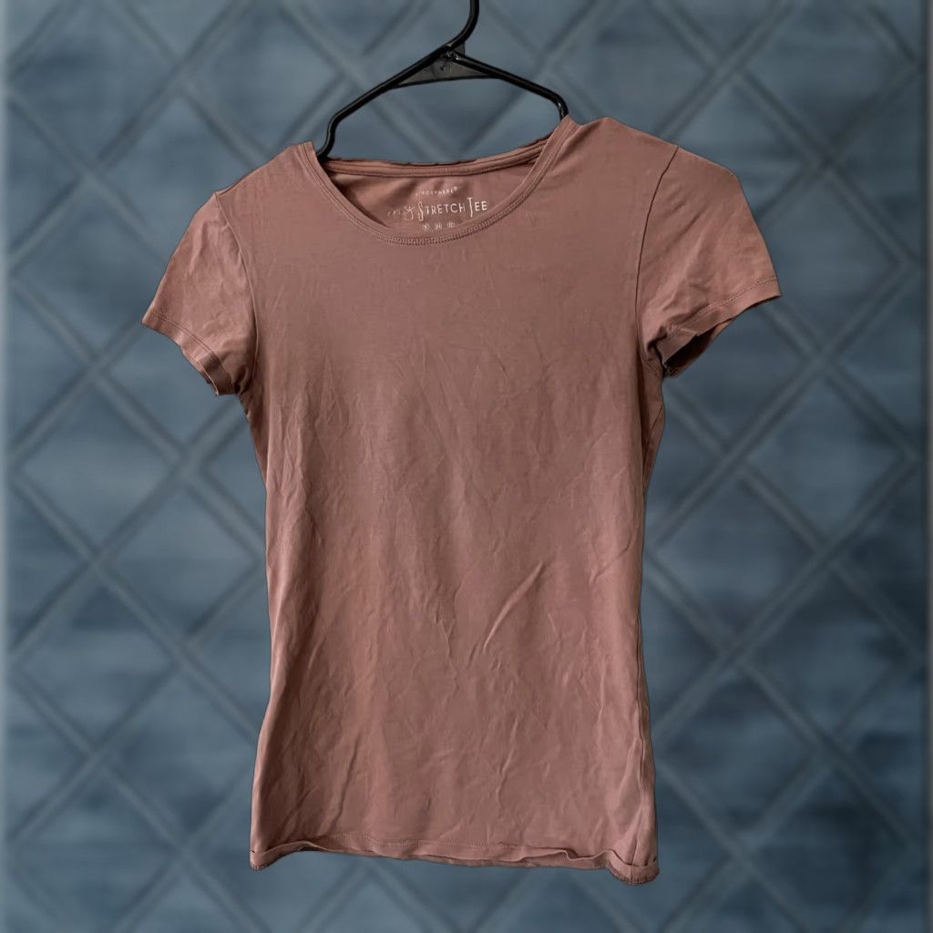 Vintage Atmosphere Women Shirt UK 6 Pink Viscose Cut Out Sweetheart Neckline Size M / US 6-8 / IT 42-44 - 1 Thumbnail
