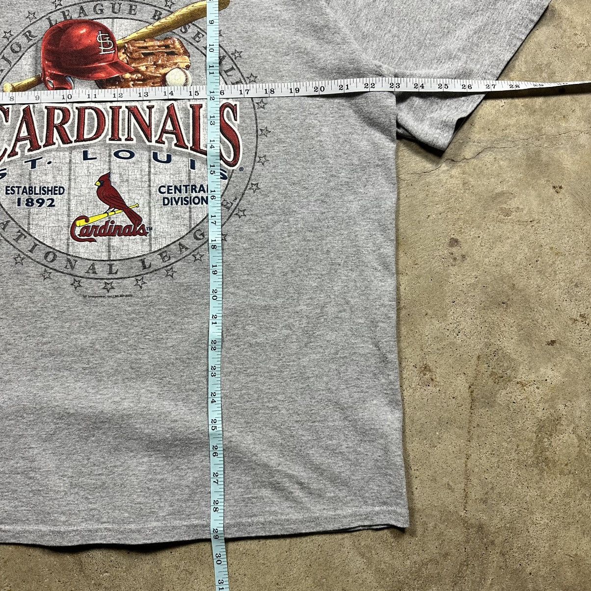 CSA Vintage 2005 MLB St. Louis Cardinals Baseball Logo Shirt Size US XL / EU 56 / 4 - 7 Thumbnail