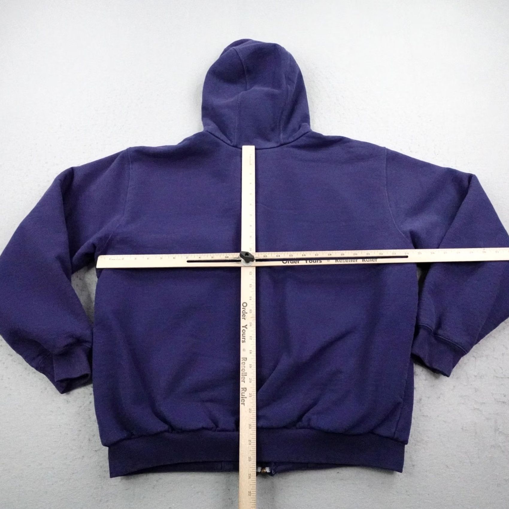 Carhartt VINTAGE Carhartt Hoodie Mens Large Blue Thermal Lined Zip Sweatshirt Jacket Y2K Size US L / EU 52-54 / 3 - 7 Thumbnail