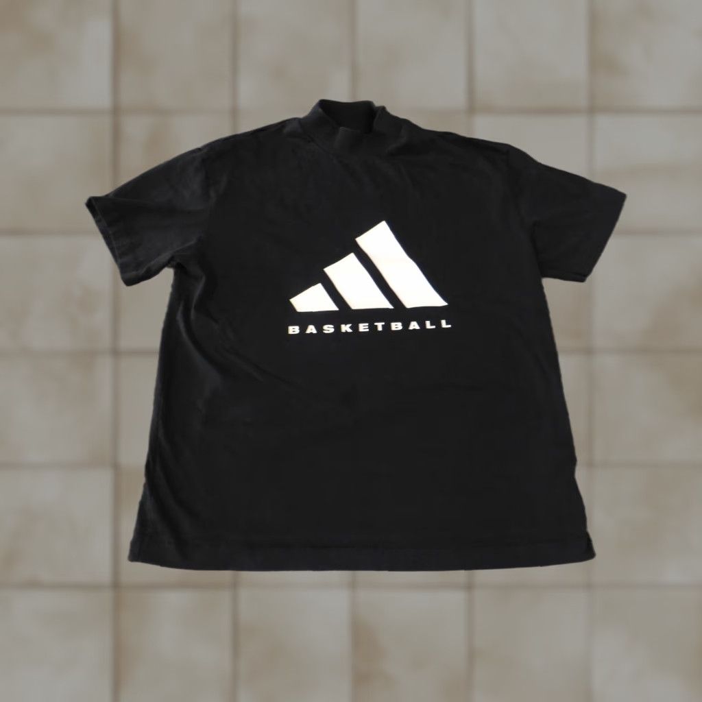 Adidas Adidas Shirt Mens Small Black Basketball Graphic Tee Short Sleeve Athletic Cotton Size US S / EU 44-46 / 1 - 1 Thumbnail