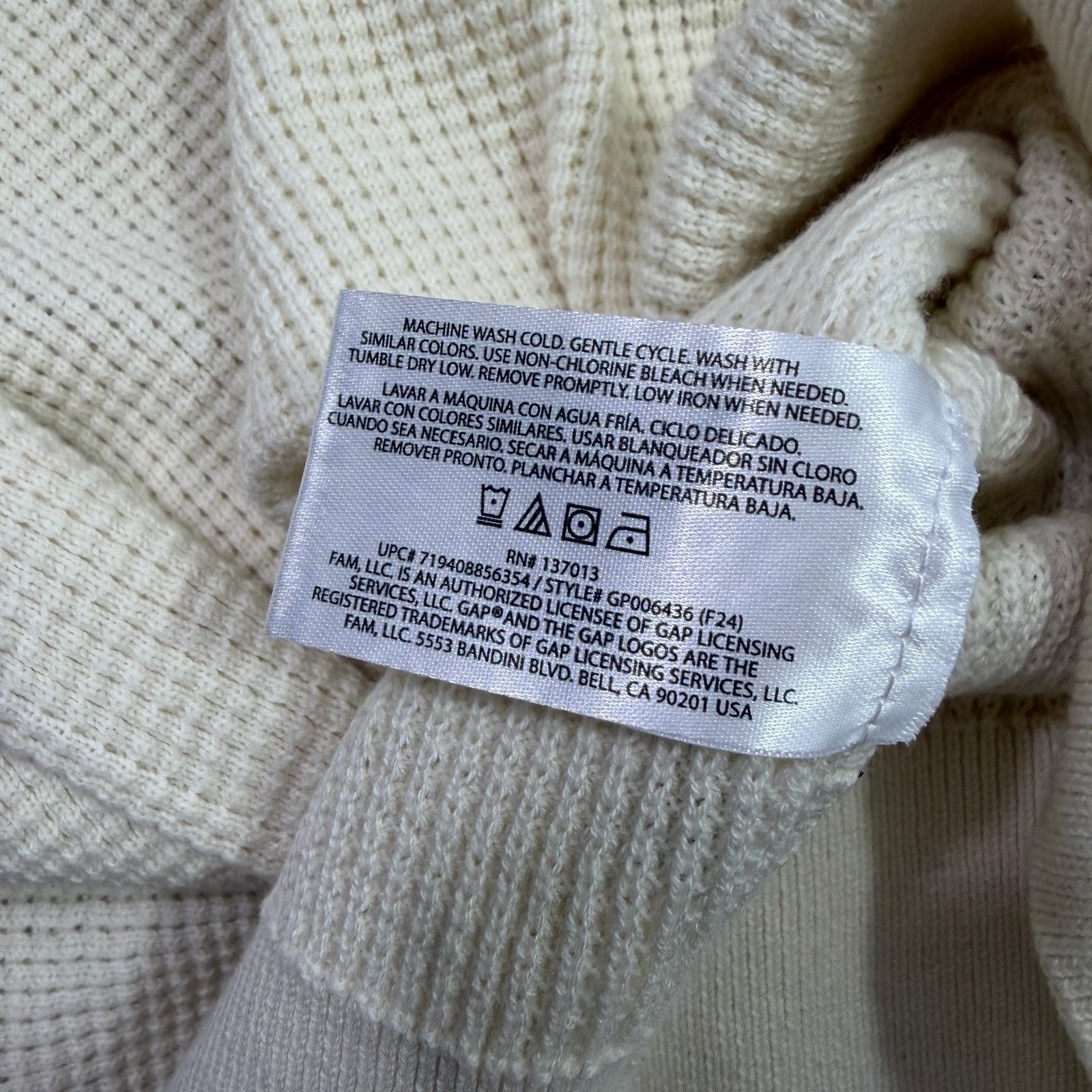 Gap Gap Textured Waffle Knit Crewneck Sweater Men's Extra Large Size US XL / EU 56 / 4 - 7 Thumbnail