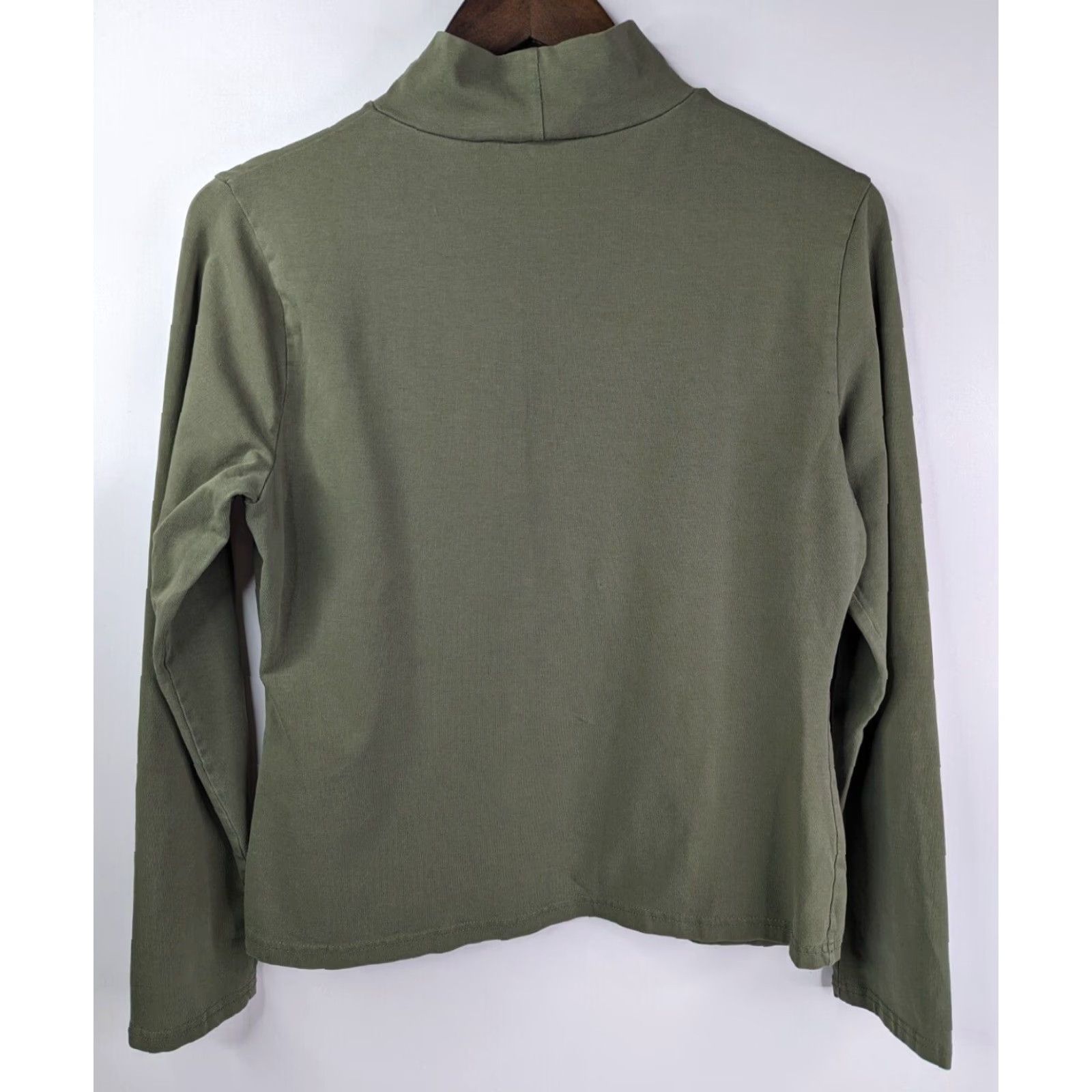 Vintage Skyr Shirt Women M Green Long Sleeve Turtleneck Knit Cotton Blends Casual Logo Basic All Seasons Regular Mens Womens Boys Girls Size M / US 6-8 / IT 42-44 - 3 Thumbnail