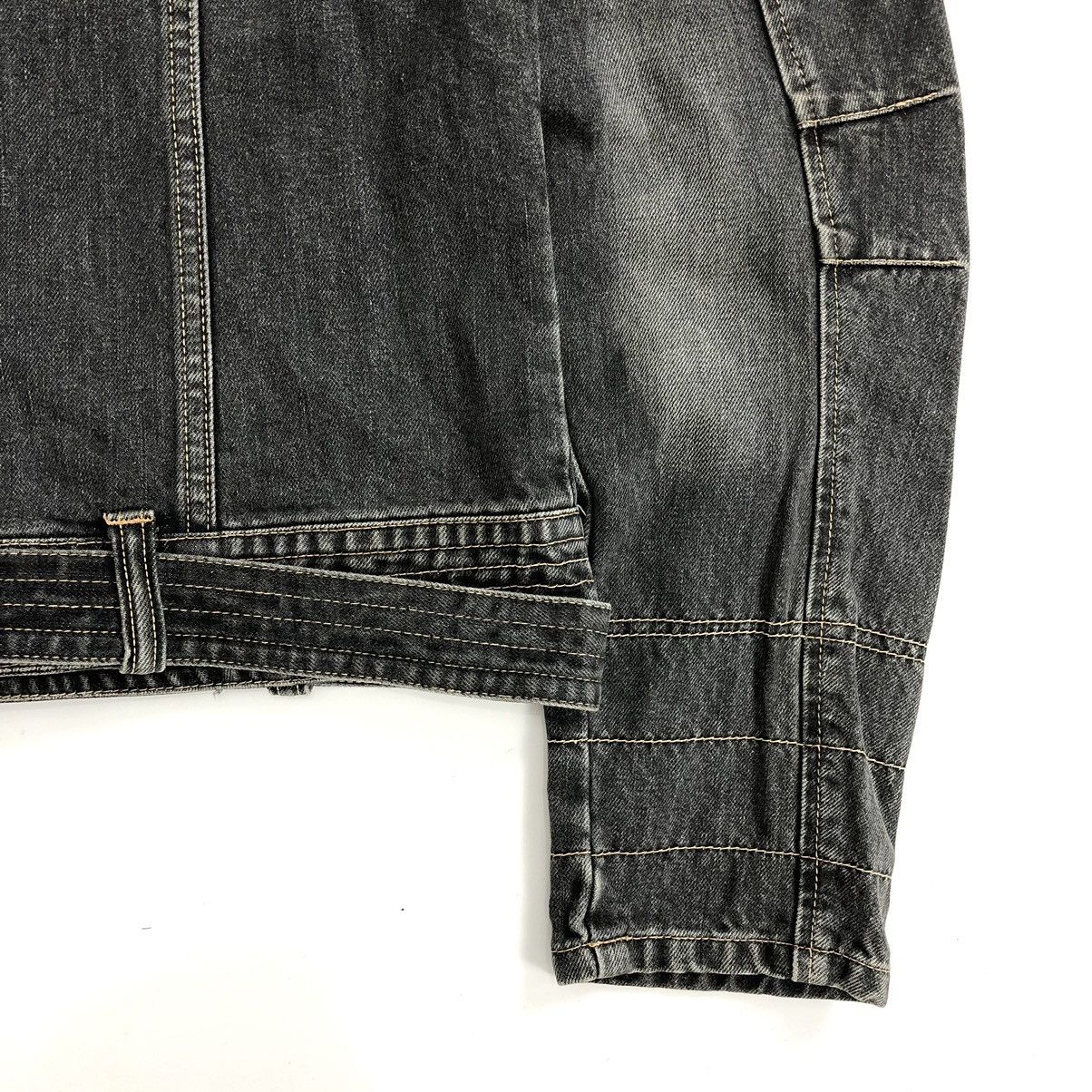If Six Was Nine Vintage Japanese Brand Black Wash Biker Jacket Jeans Size US M / EU 48-50 / 2 - 16 Thumbnail