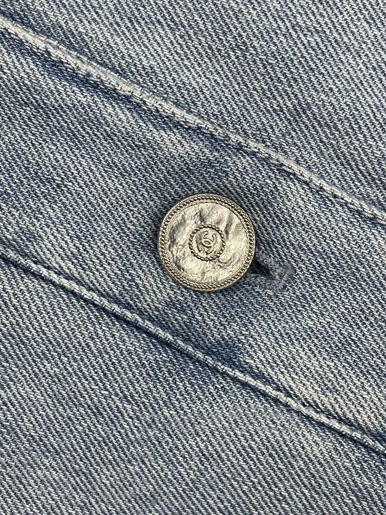 Chanel Chanel 24P popular camellia denim jacket Size XS / US 0-2 / IT 36-38 - 4 Thumbnail