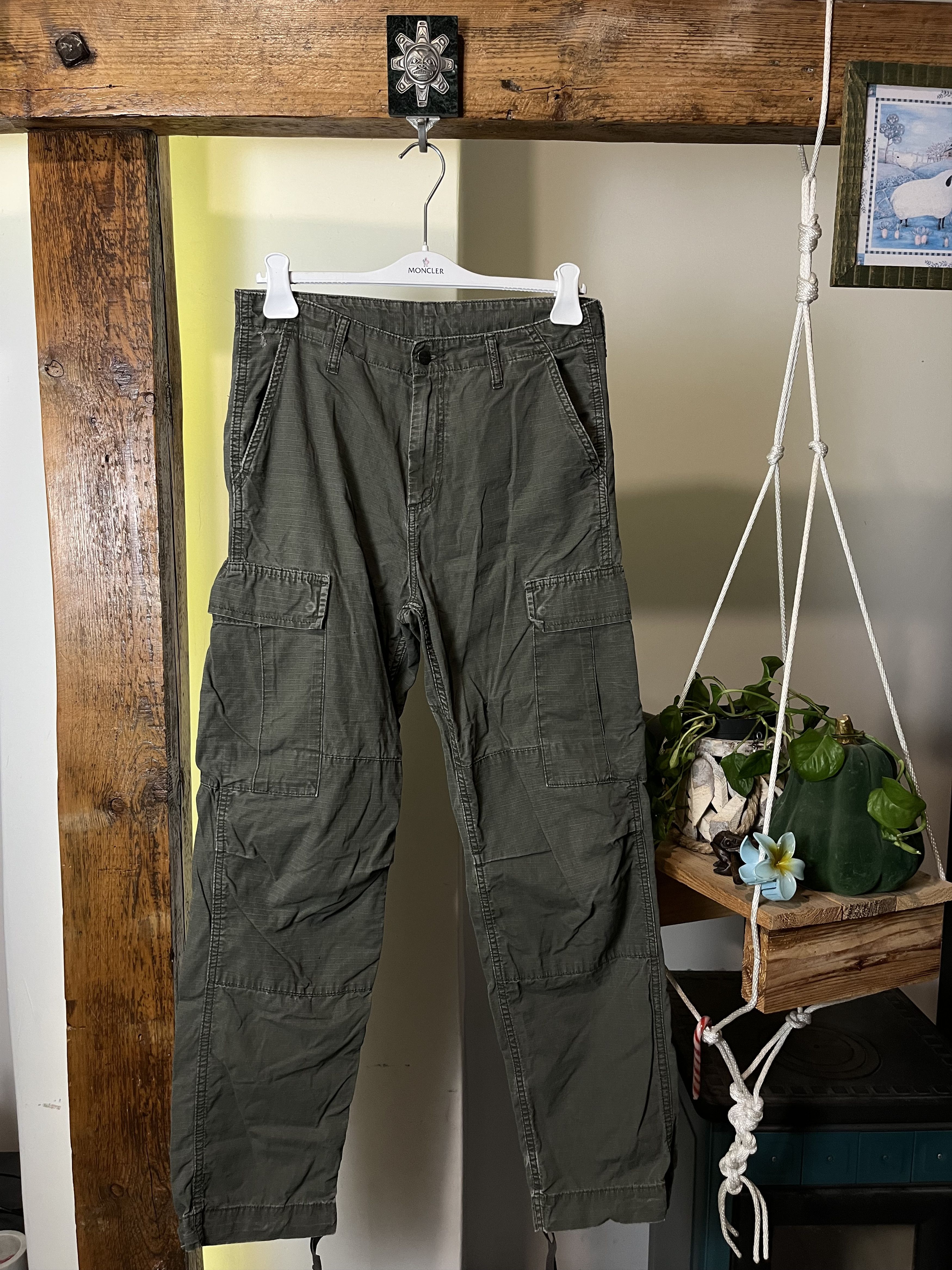 Carhartt × Vintage Vintage Carhartt Double Knee Cargo Pants 33x32 Size US 31 - 2 Thumbnail