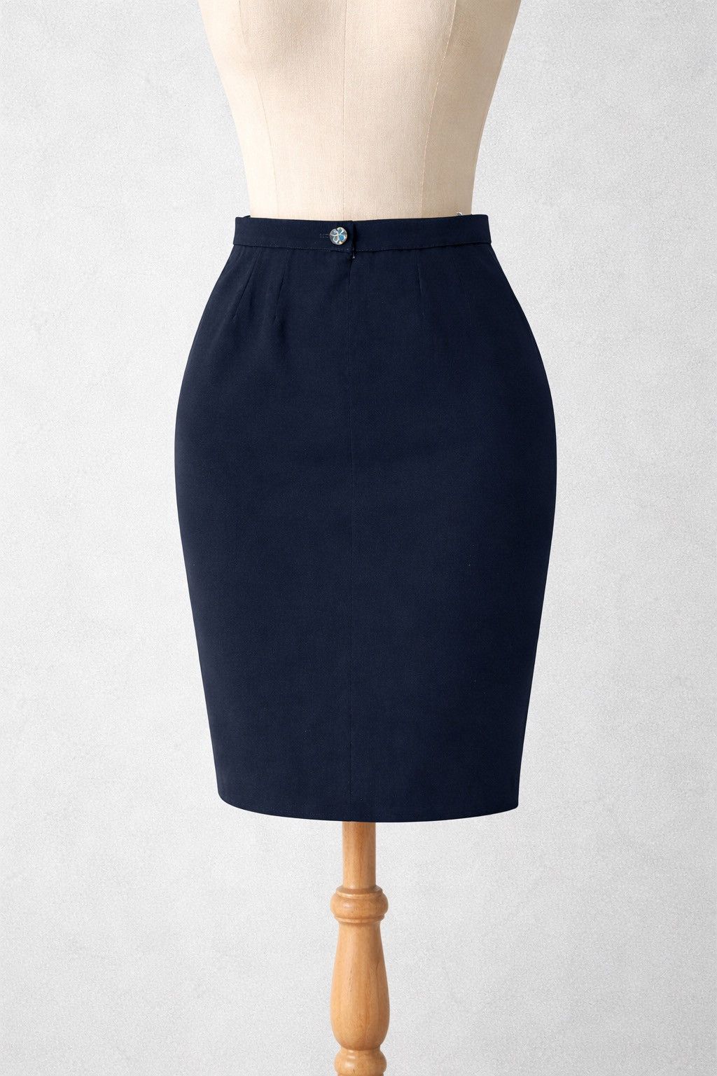 Chanel Chanel Boutique Navy Skirt – 1998 Spring Collection (98P) Size 27" / US 4 / IT 40 - 1 Thumbnail
