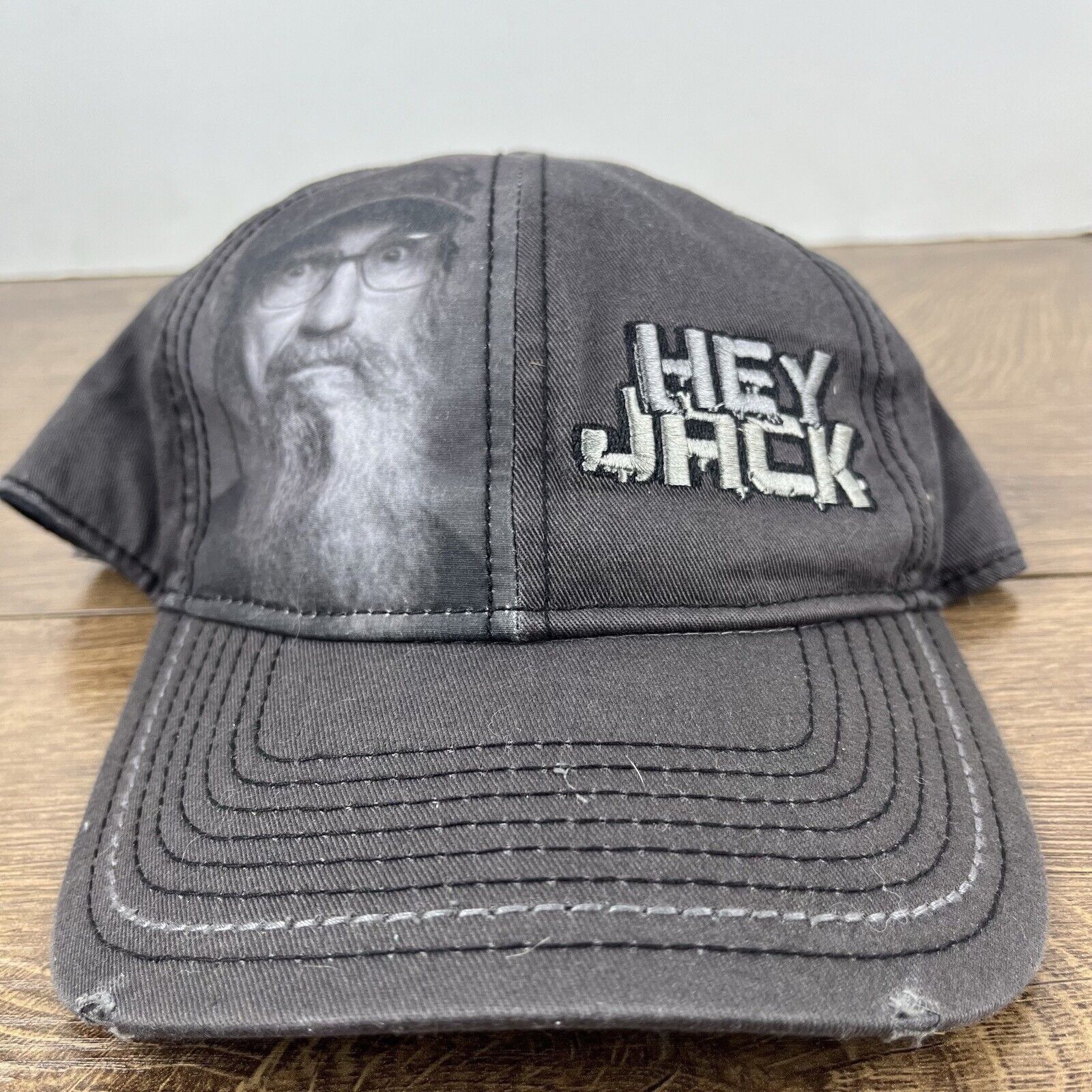 Other Hey Jack Hat Uncle Si Hat Gray Adjustable Hat Gray Adult Duc Size ONE SIZE - 4 Thumbnail