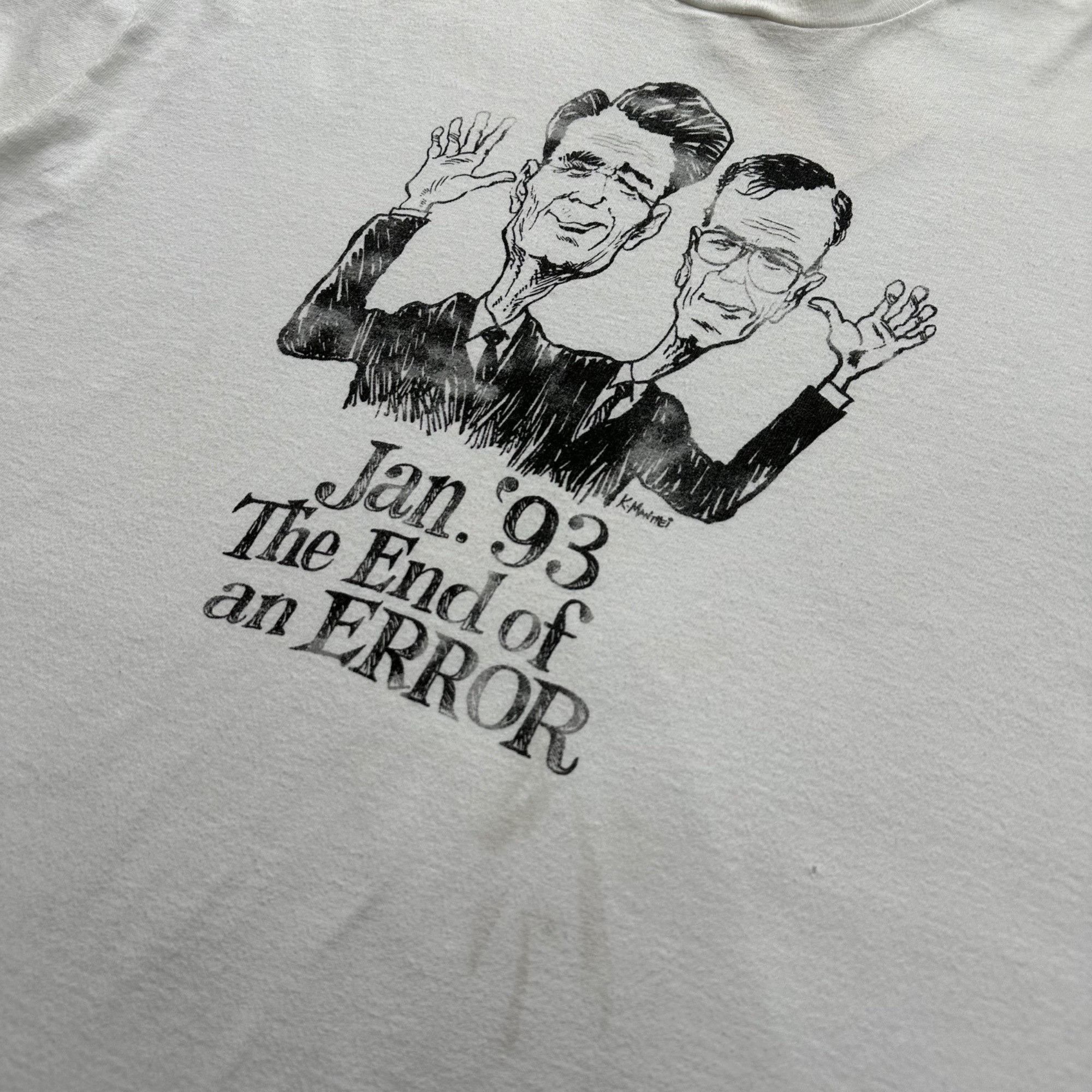 Vintage Vintage 1993 George Bush Dan Quayle Political Commentary Shi Size US XL / EU 56 / 4 - 2 Thumbnail