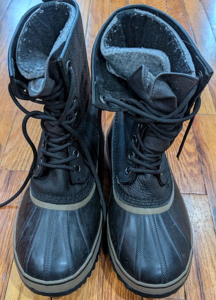 SOREL Sorel Men's 1964 Snow Boots in Black/Ancient Fossil Size 9 Size US 9 / EU 42 - 1 Thumbnail