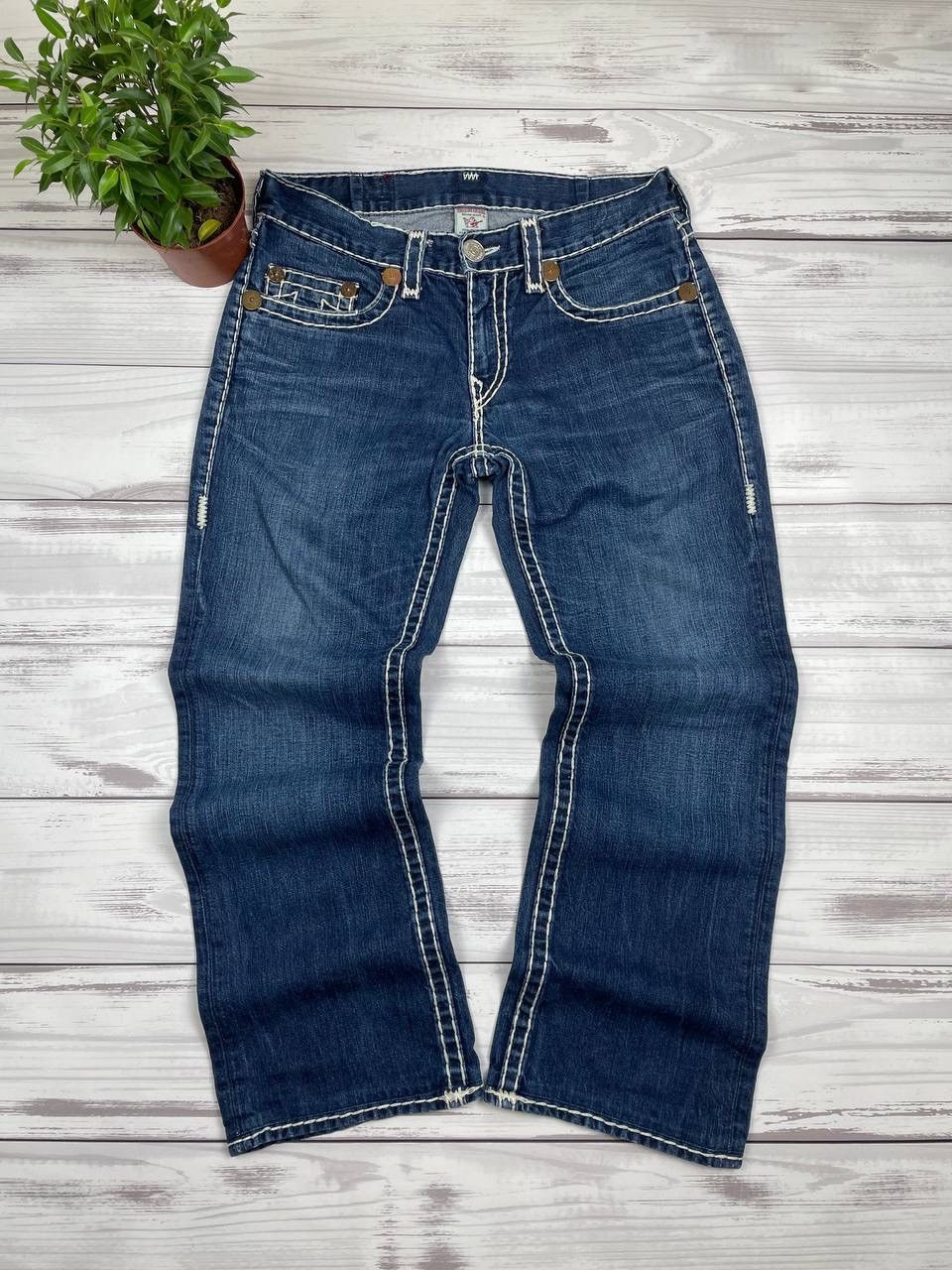 True Religion TRUE RELIGION Jack Natural Super Straight Jeans Navy Size US 34 / EU 50 - 2 Thumbnail