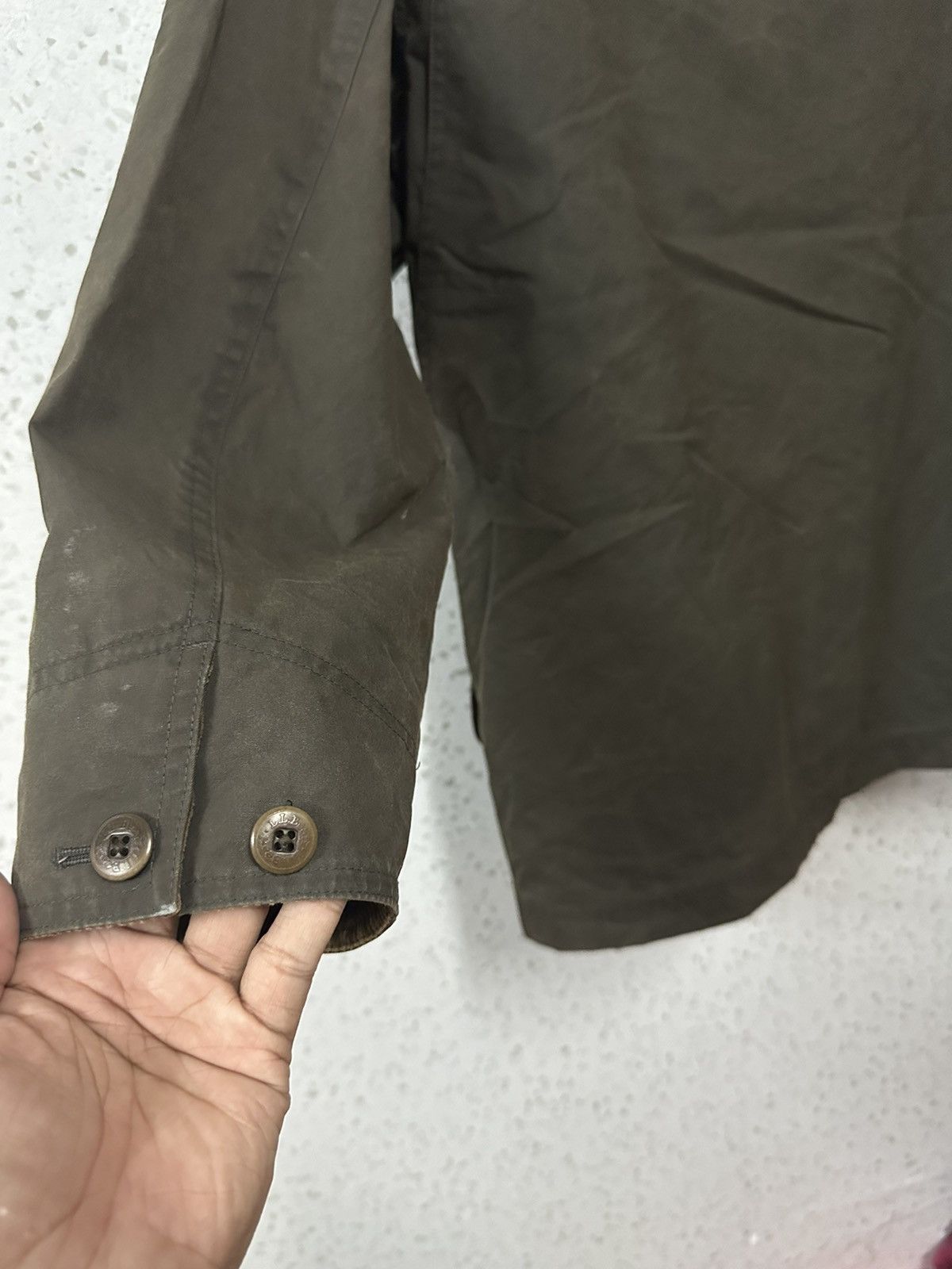 L.L. Bean Vintage L.L Bean Waxed Cotton Hunting Jacket Design Size US S / EU 44-46 / 1 - 6 Thumbnail
