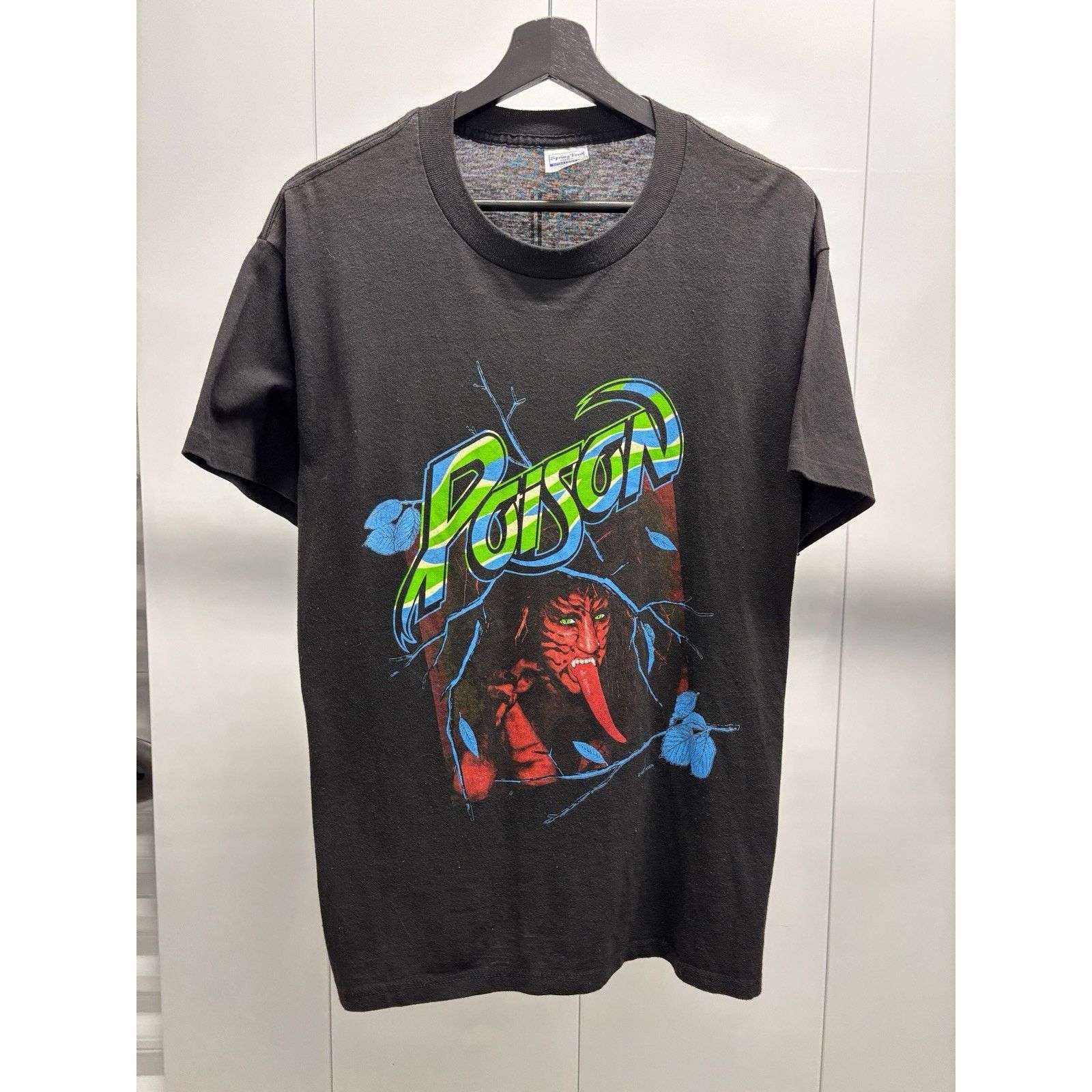 Band Tees × Vintage Vintage 1988 Poison Open Up And Say Ahhh Shirt Large Thin! Size US L / EU 52-54 / 3 - 3 Thumbnail