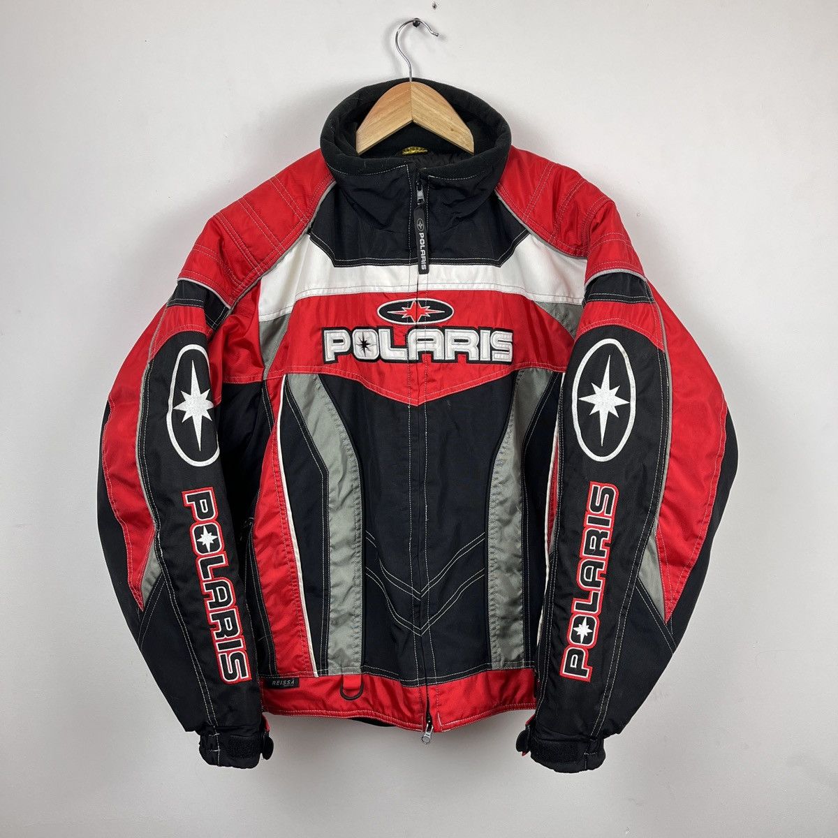 Image of Vintage Racing Jacket Polaris Pure in Black, Men's (Size XL)