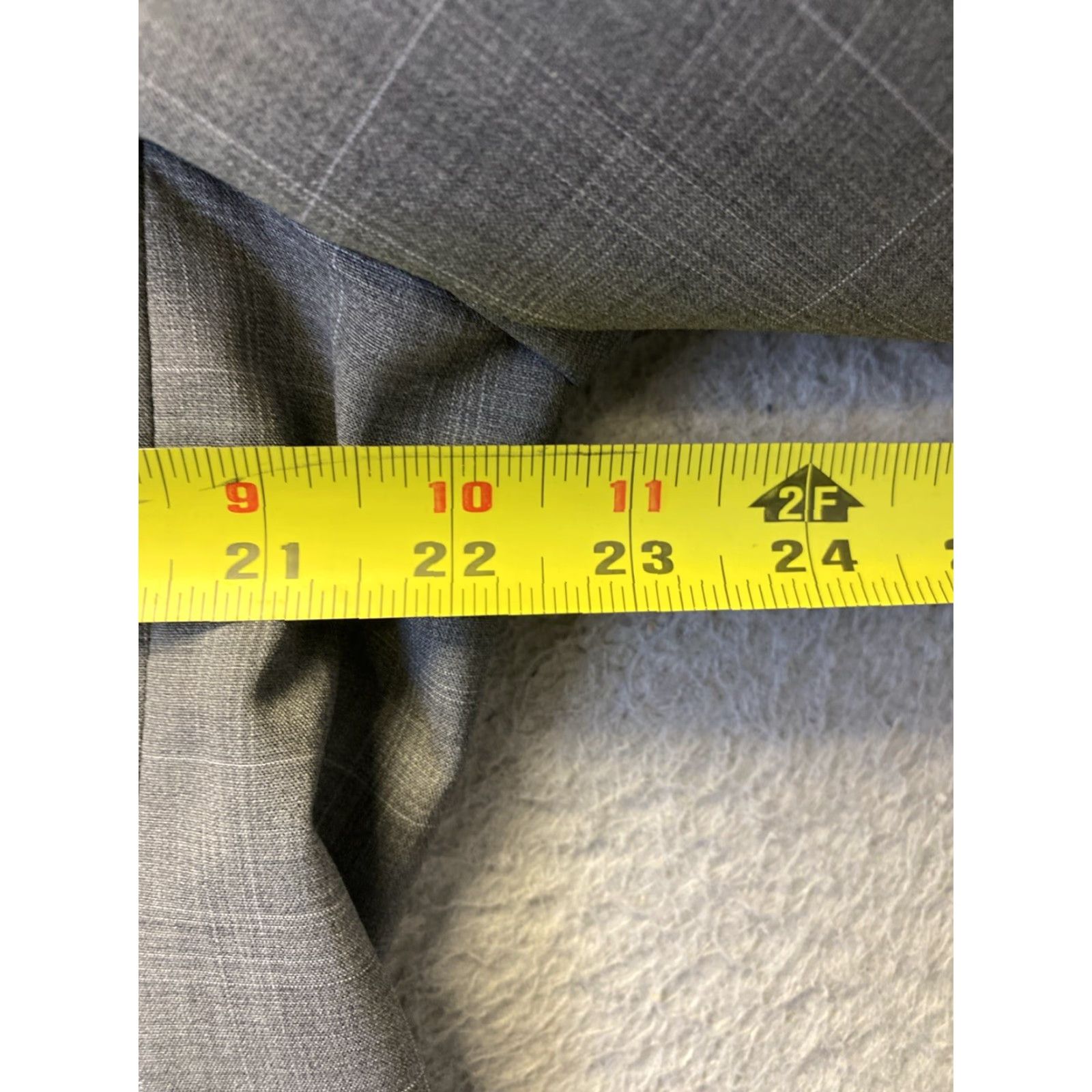 Calvin Klein Calvin Klein mens blazer 44 gray plaid 2bt jacket sport coat Size 44R - 4 Thumbnail