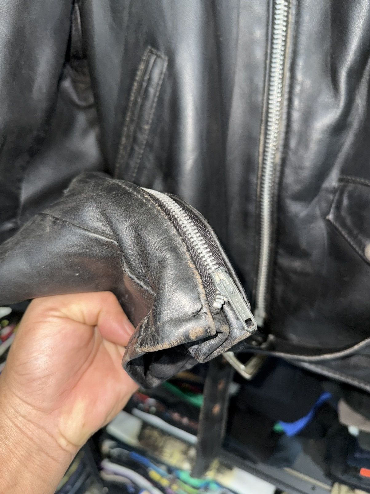 Schott Vintage Schott Perfecto Biker Punk Leather Jacket Size 40 Size US M / EU 48-50 / 2 - 9 Thumbnail